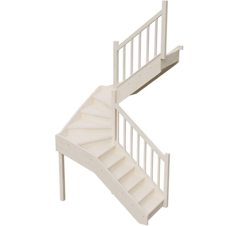 Изображение товара Межэтажная лестница Stairshop ЛЕС-ППШ55 с правым поворотом Изображение товара Межэтажная лестница Stairshop ЛЕС-ППШ55 с правым поворотом