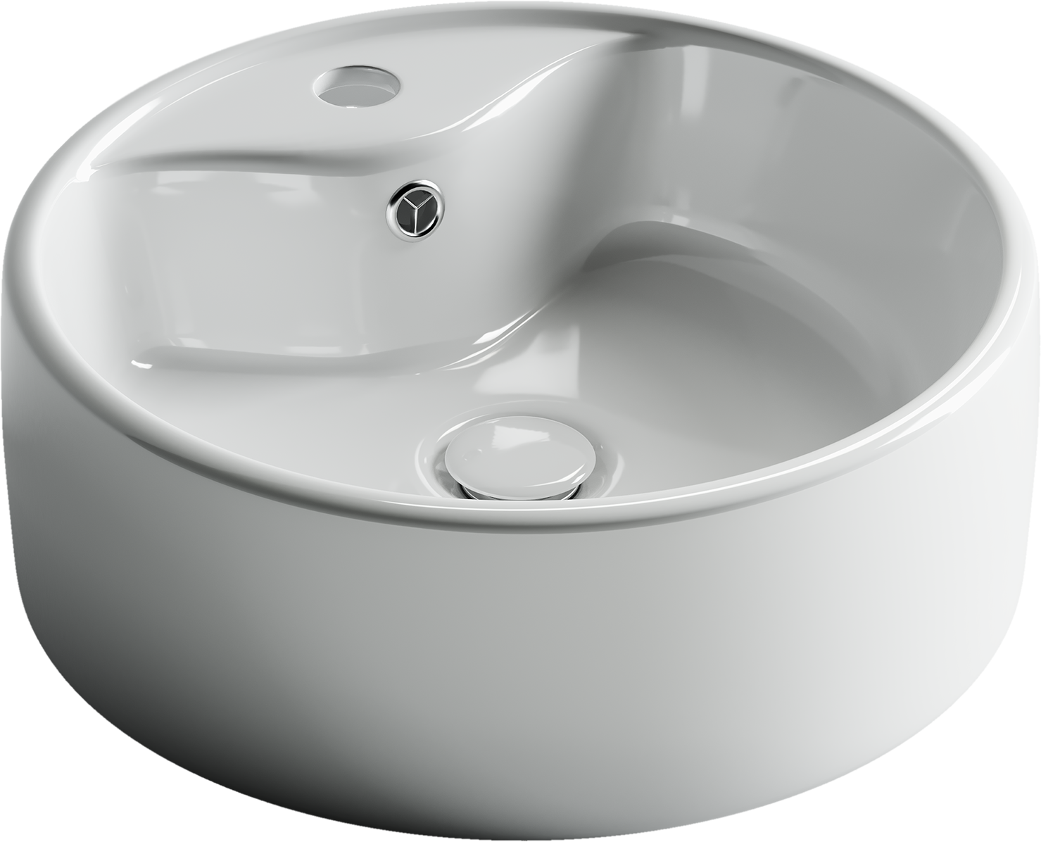 Изображение товара Раковина накладная Ceramica Nova Element CN5027 40 см белая стильное решение