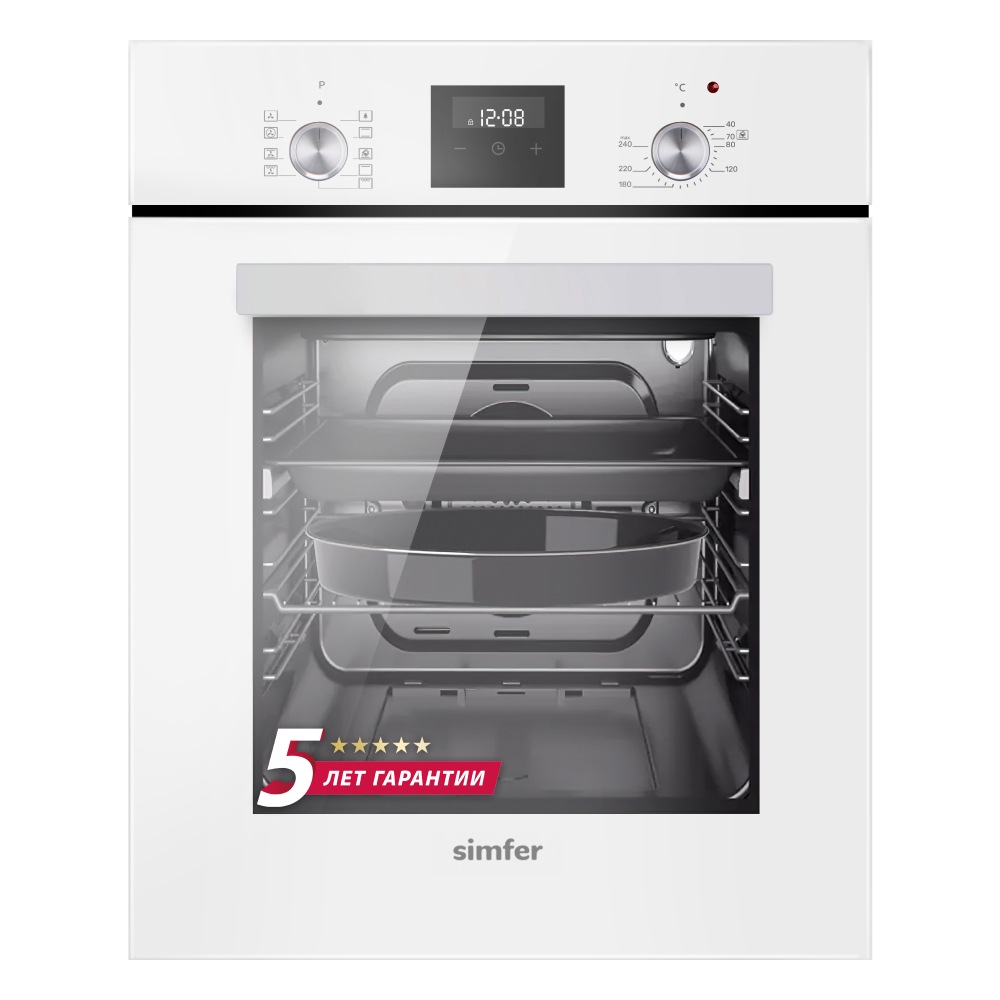 Изображение товара Электрический встраиваемый духовой шкаф Simfer B4EW59070 49л гриль автоочистка