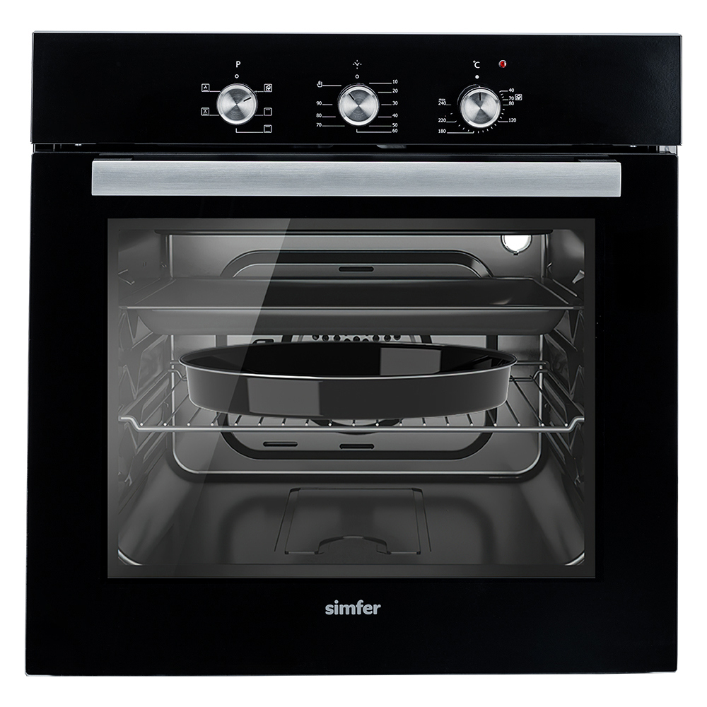 Изображение товара Духовой шкаф Simfer B6Eb16023 электрический встраиваемый черный 60л
