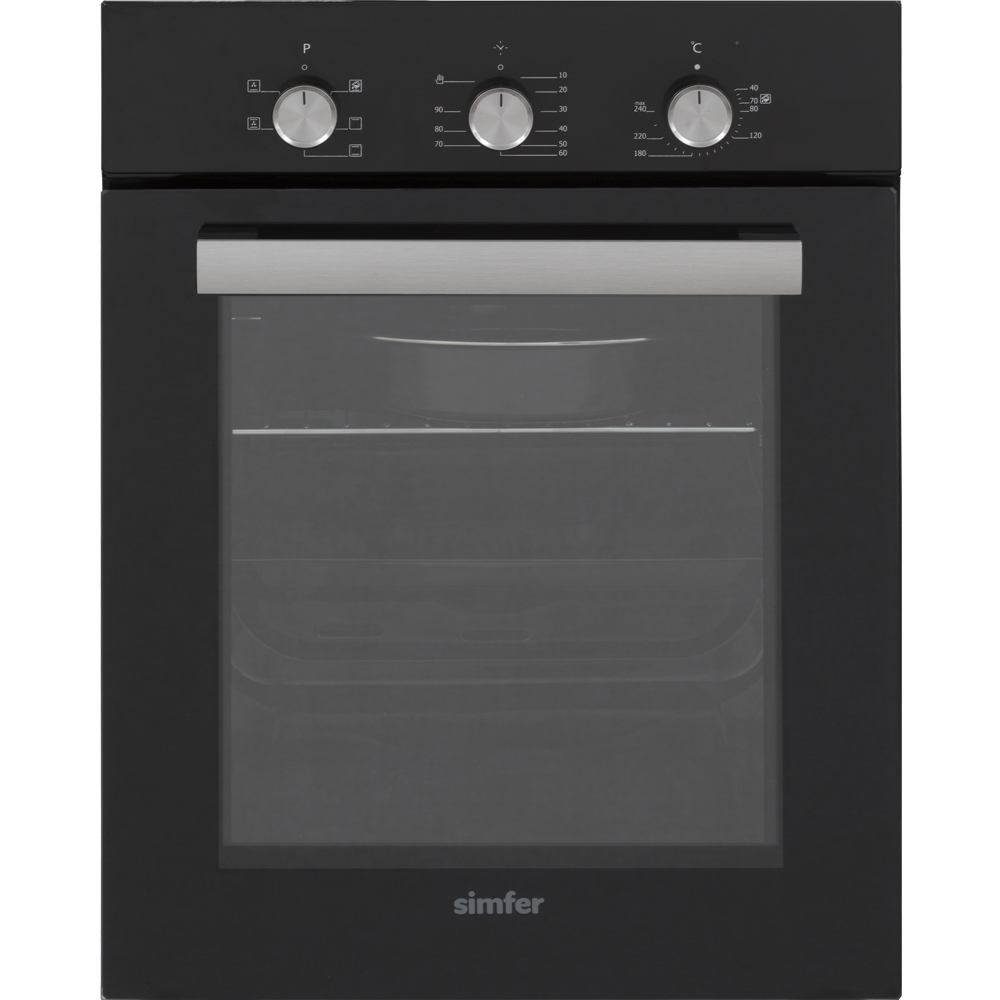 Изображение товара Электрический встраиваемый духовой шкаф SIMFER B4EB16016 черный 49 л