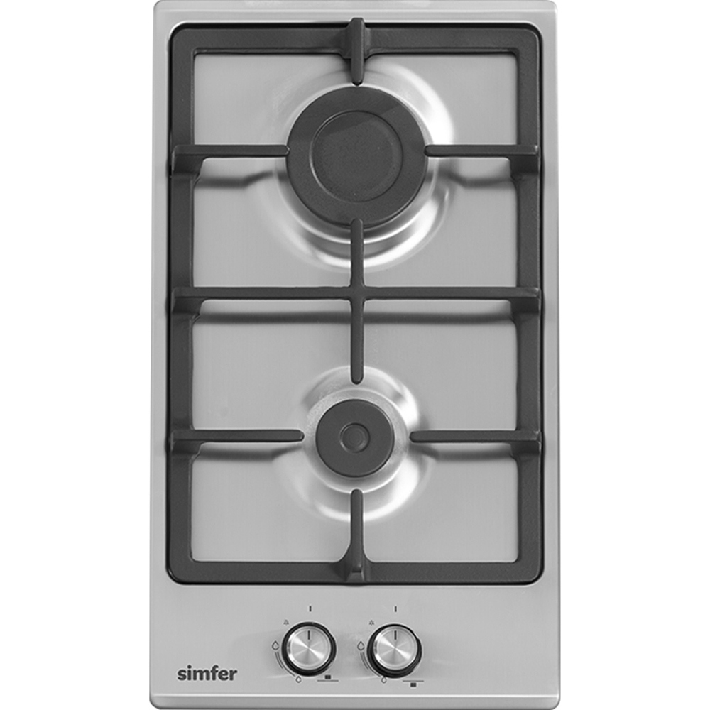 Изображение товара Газовая варочная панель Simfer H30V20M516 30 см 2 конфорки нержавеющая сталь