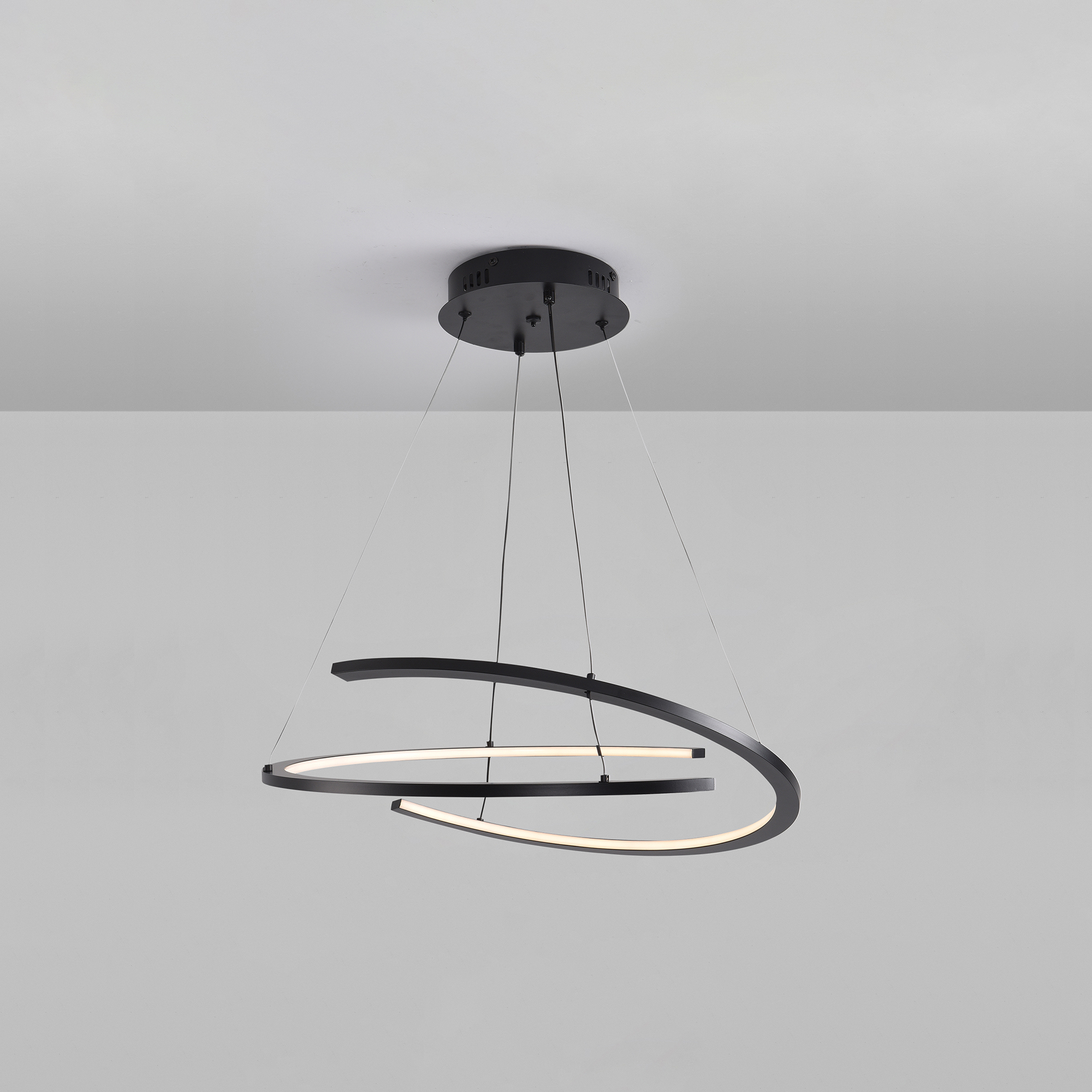 Изображение товара Люстра подвесная светодиодная Town с пультом и регулируемым белым светом, стиль модерн