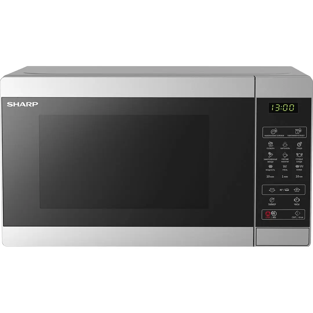 Изображение товара Микроволновая печь SHARP R6800RSL 20 л гриль серая Изображение товара Микроволновая печь SHARP R6800RSL 20 л гриль серая