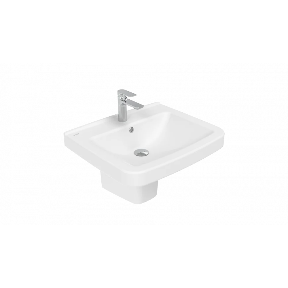 Изображение товара Раковина Creavit Lara LR060-00CB00E-0000, белая глянцевая 60x49.50 см