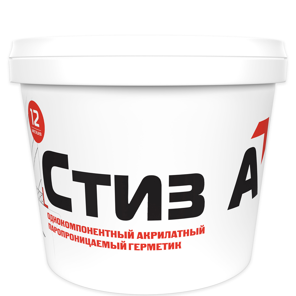 Изображение товара Герметик для окон Стиз А 3 кг белый - водостойкий и морозостойкий акрилатный герметик