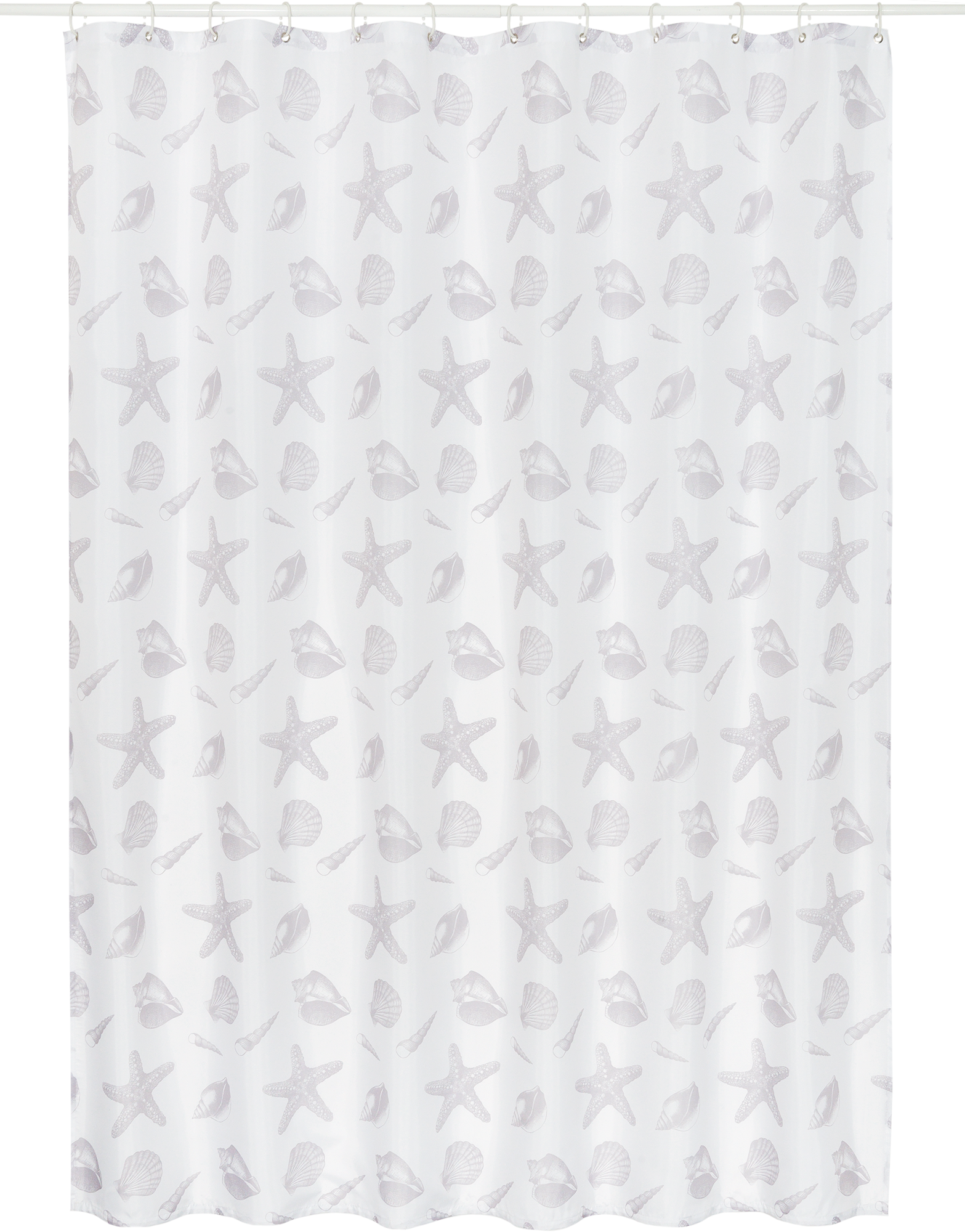 Изображение товара Штора для ванны Fixsen Laguna 180x200 см полиэстер белый морской рисунок