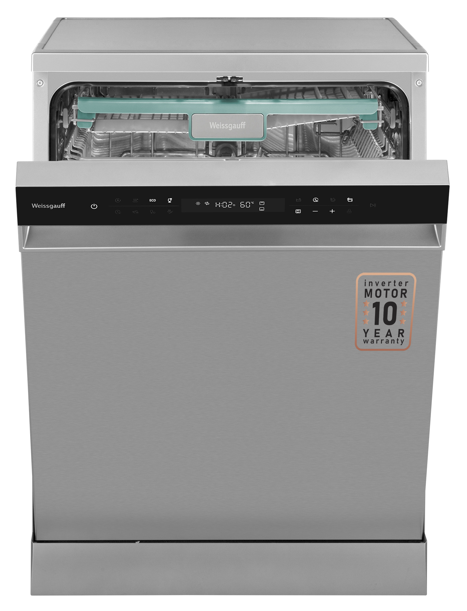 Изображение товара Посудомоечная машина Weissgauff DW 6138 Inverter Touch Inox