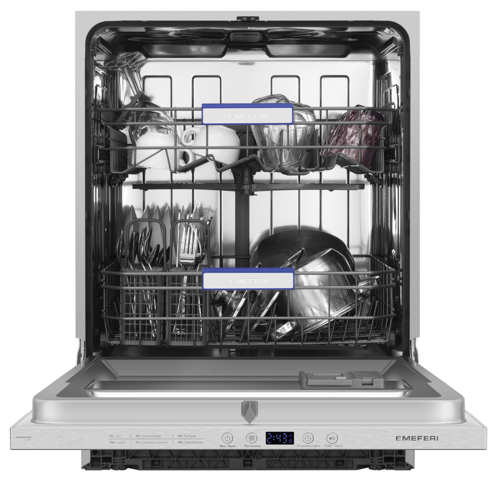 Изображение товара Встраиваемая посудомоечная машина Meferi MDW6062 LIGHT 60 см 12 комплектов