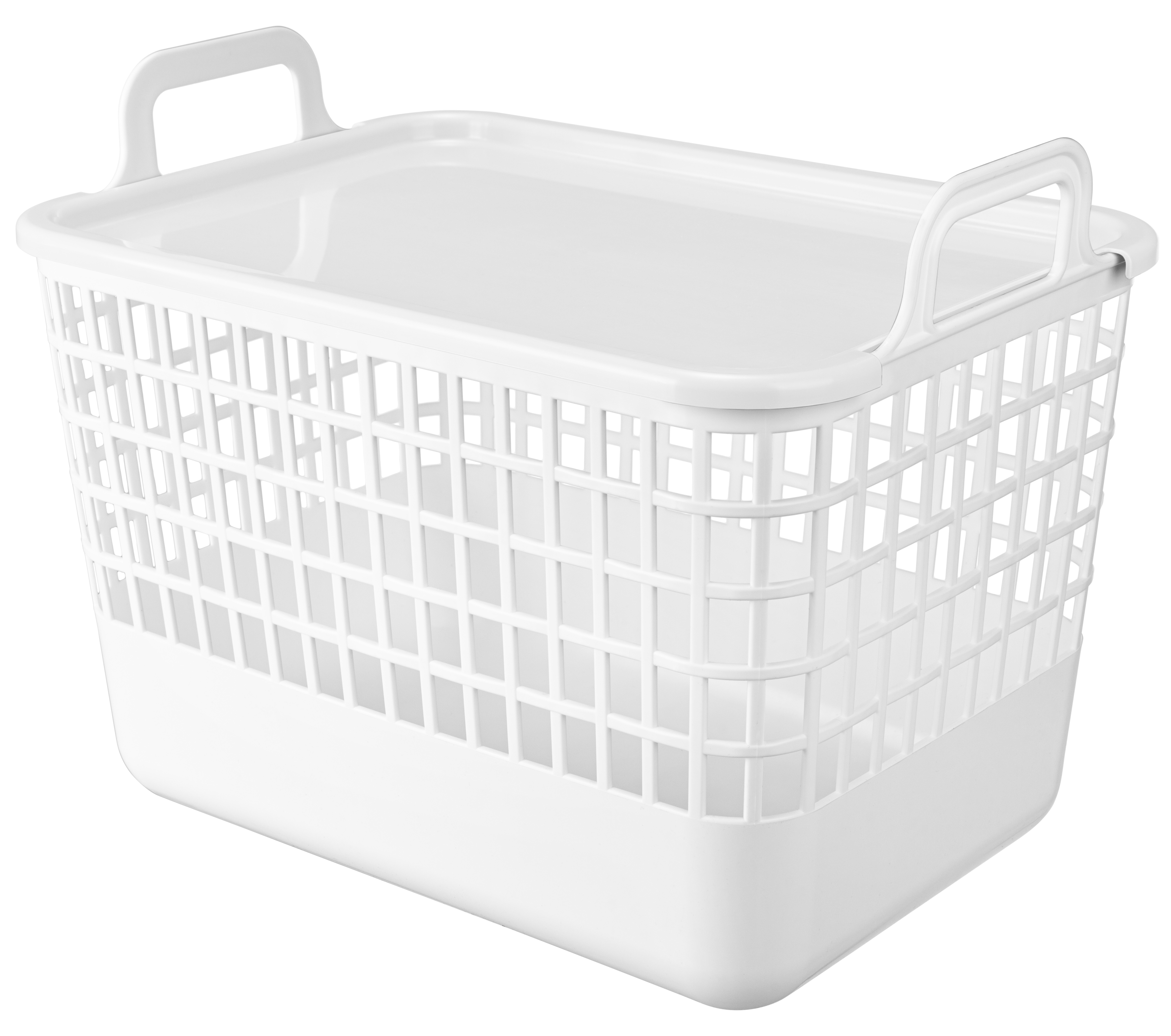 Изображение товара Корзина Анапа 15л прямоугольная для хранения в доме и офисе белая