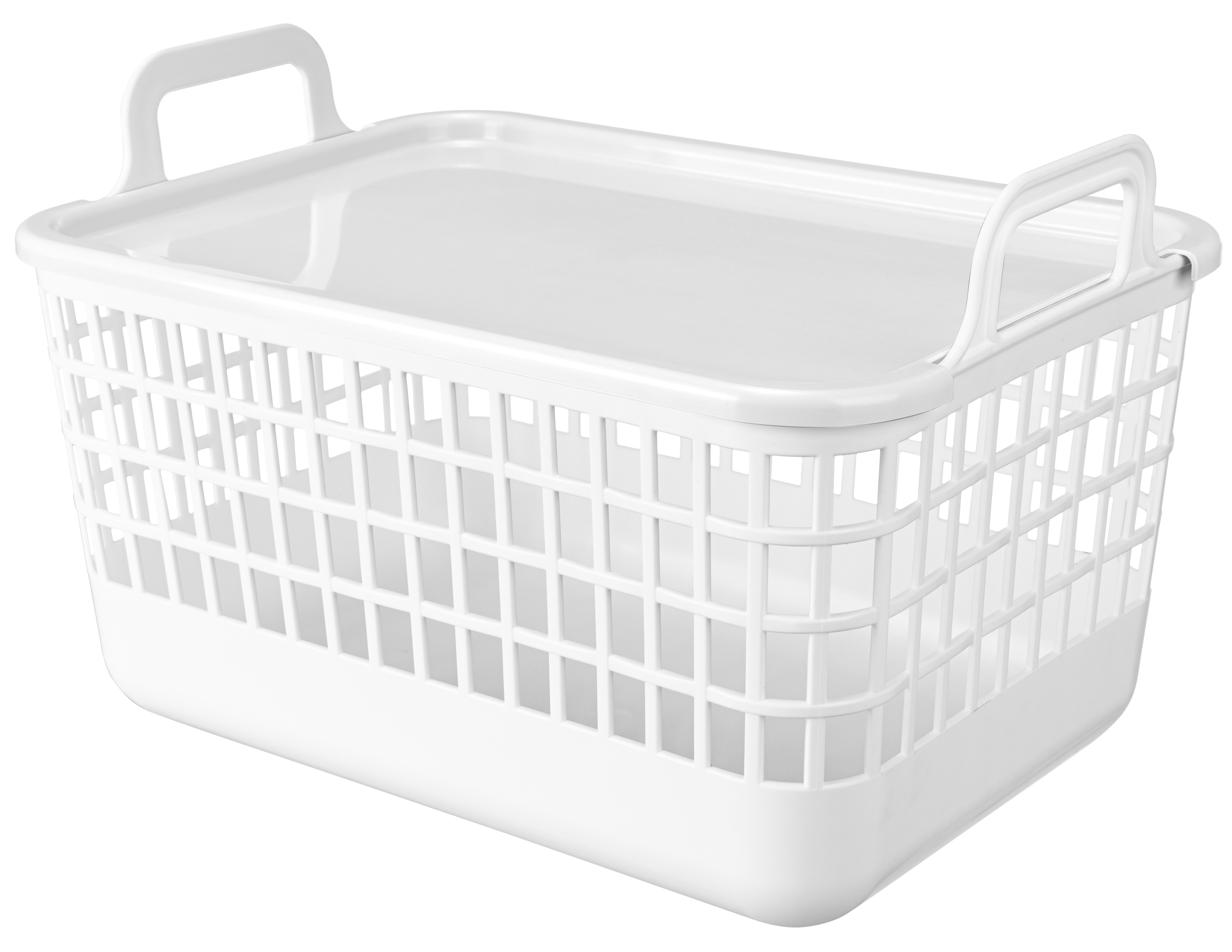 Изображение товара Корзина Анапа 12л прямоугольная белая для хранения и организации