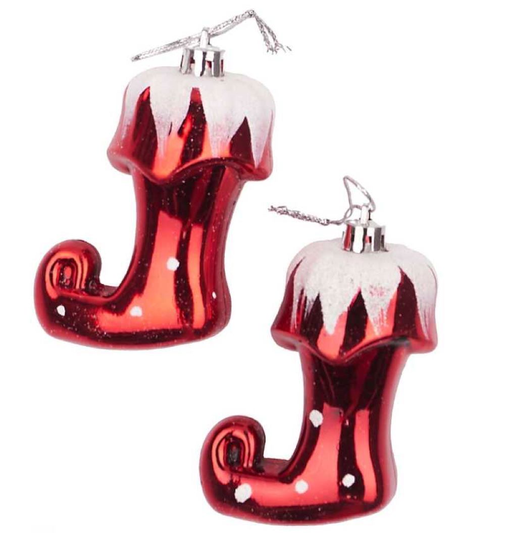 Изображение товара Ёлочная игрушка носок рождественский Магия праздника набор 2 шт красный 8x11 см