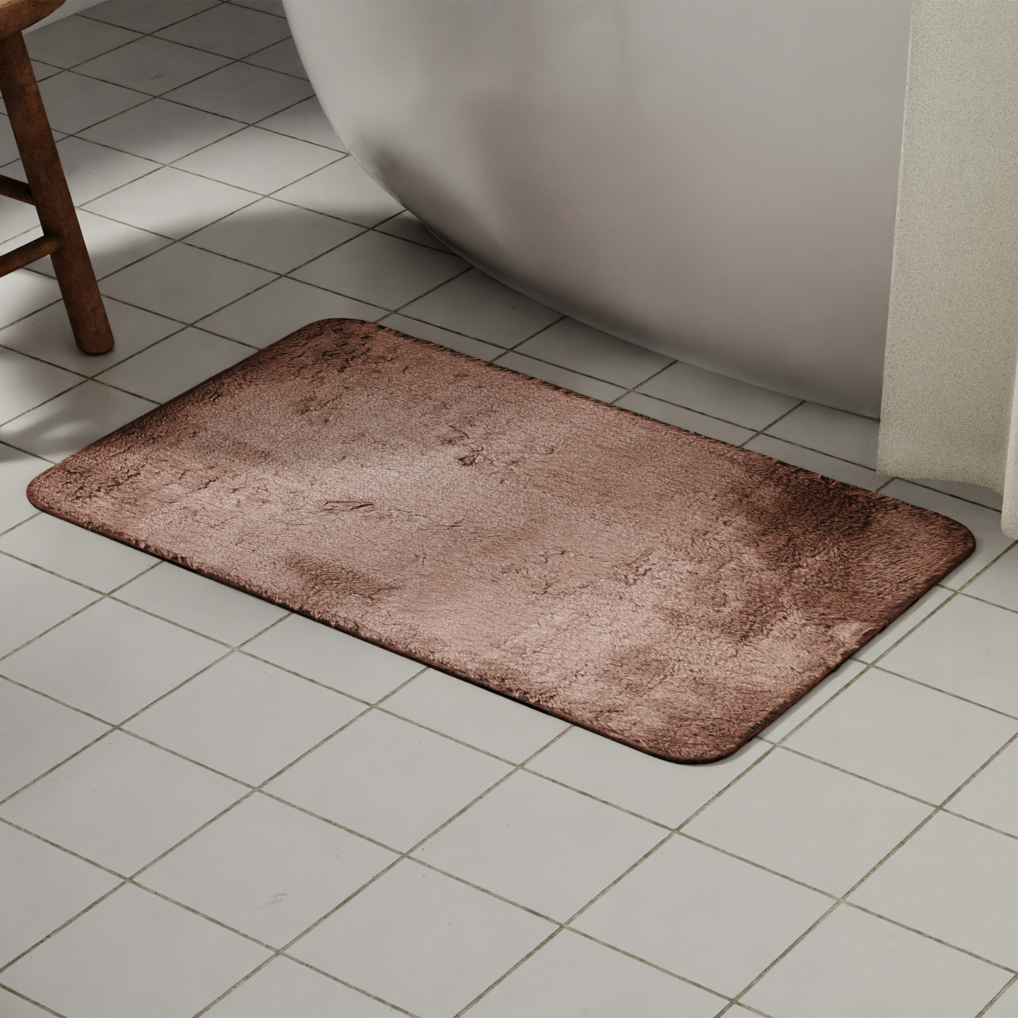Изображение товара Коврик для ванной Swensa Swanny Fossil4 SWM-2400BPN-B 50x80 см цвет серо-розовый