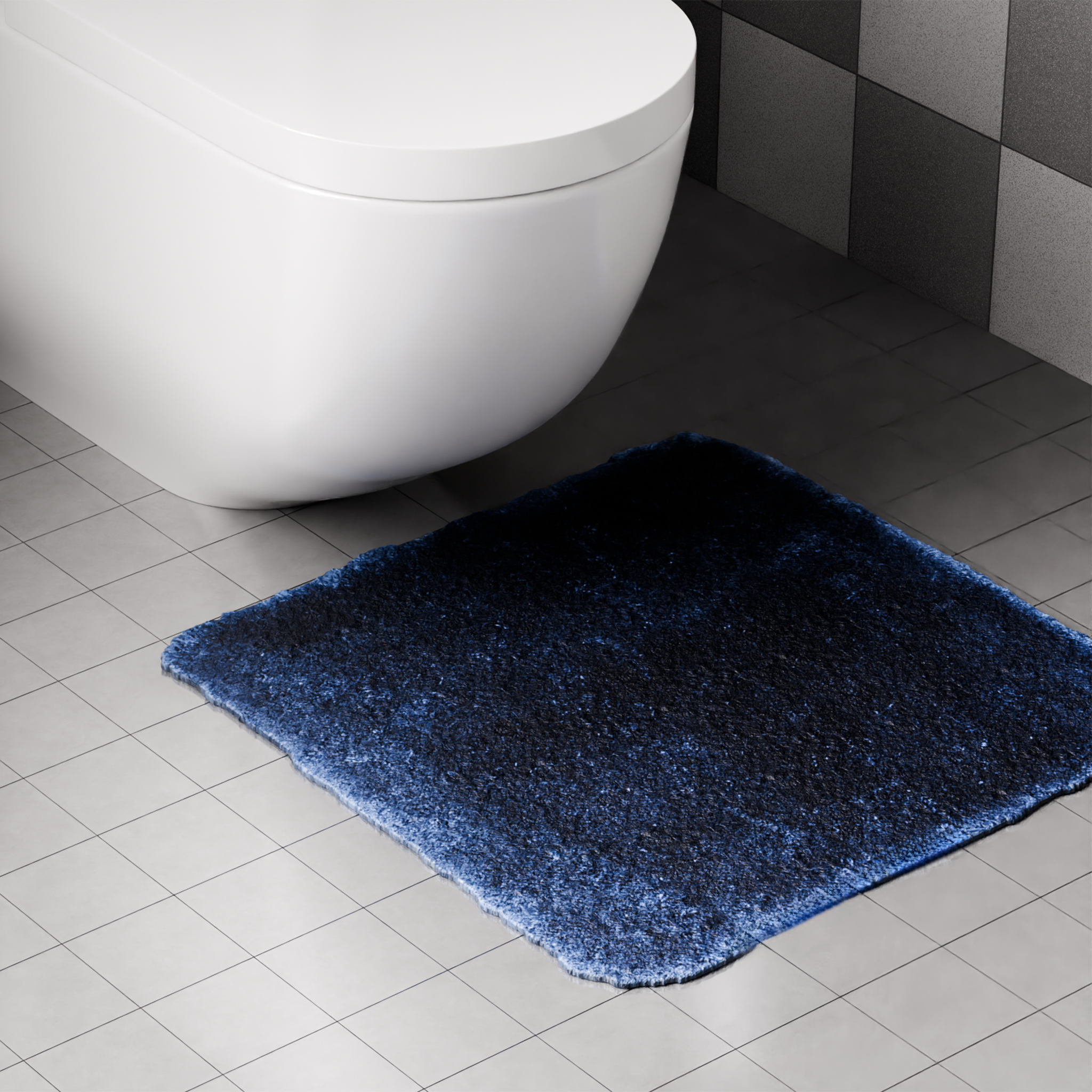 Изображение товара Коврик для туалета Lemer Simaxis 50x50 см синий