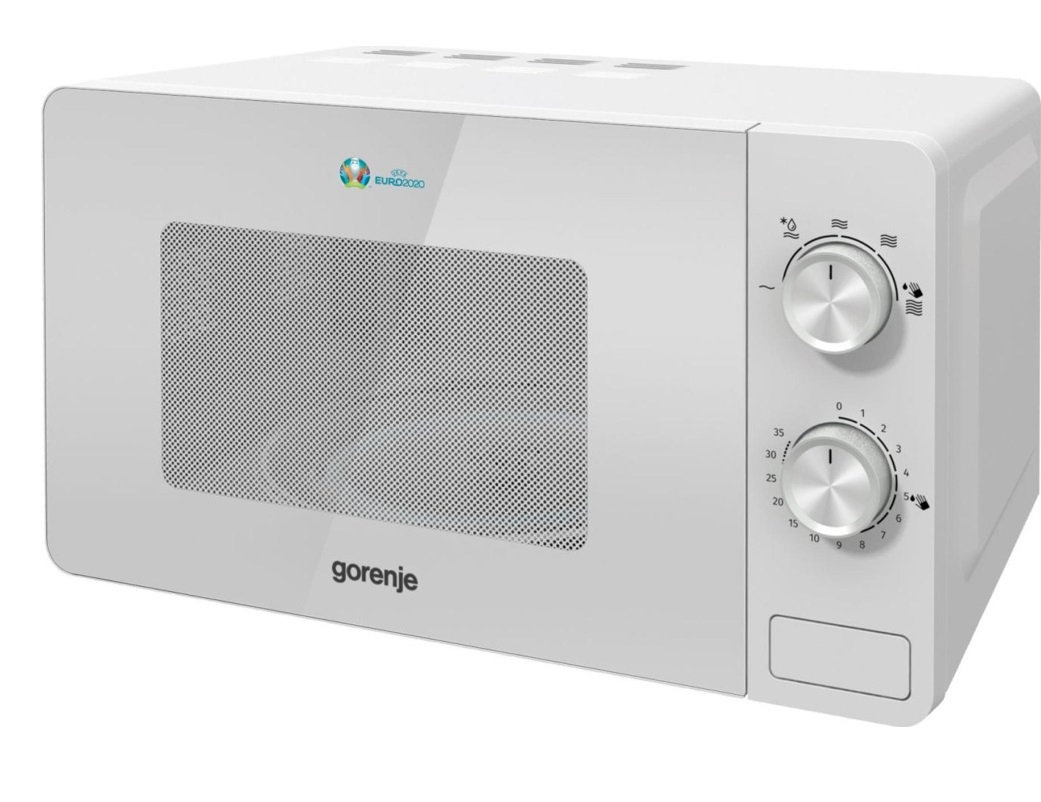 Изображение товара Отдельностоящая микроволновая печь Gorenje MO20E1W2 738193 20 л 45.1x25.7x34.3 см цвет белый Изображение товара Отдельностоящая микроволновая печь Gorenje MO20E1W2 738193 20 л 45.1x25.7x34.3 см цвет белый