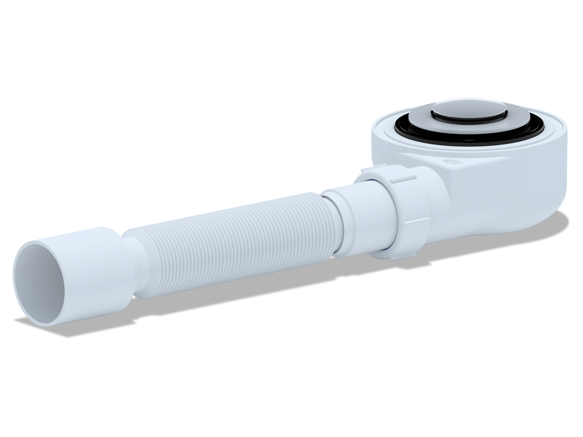 Изображение товара Сифон для душевого поддона АНИ Пласт E455CLS цвет серый