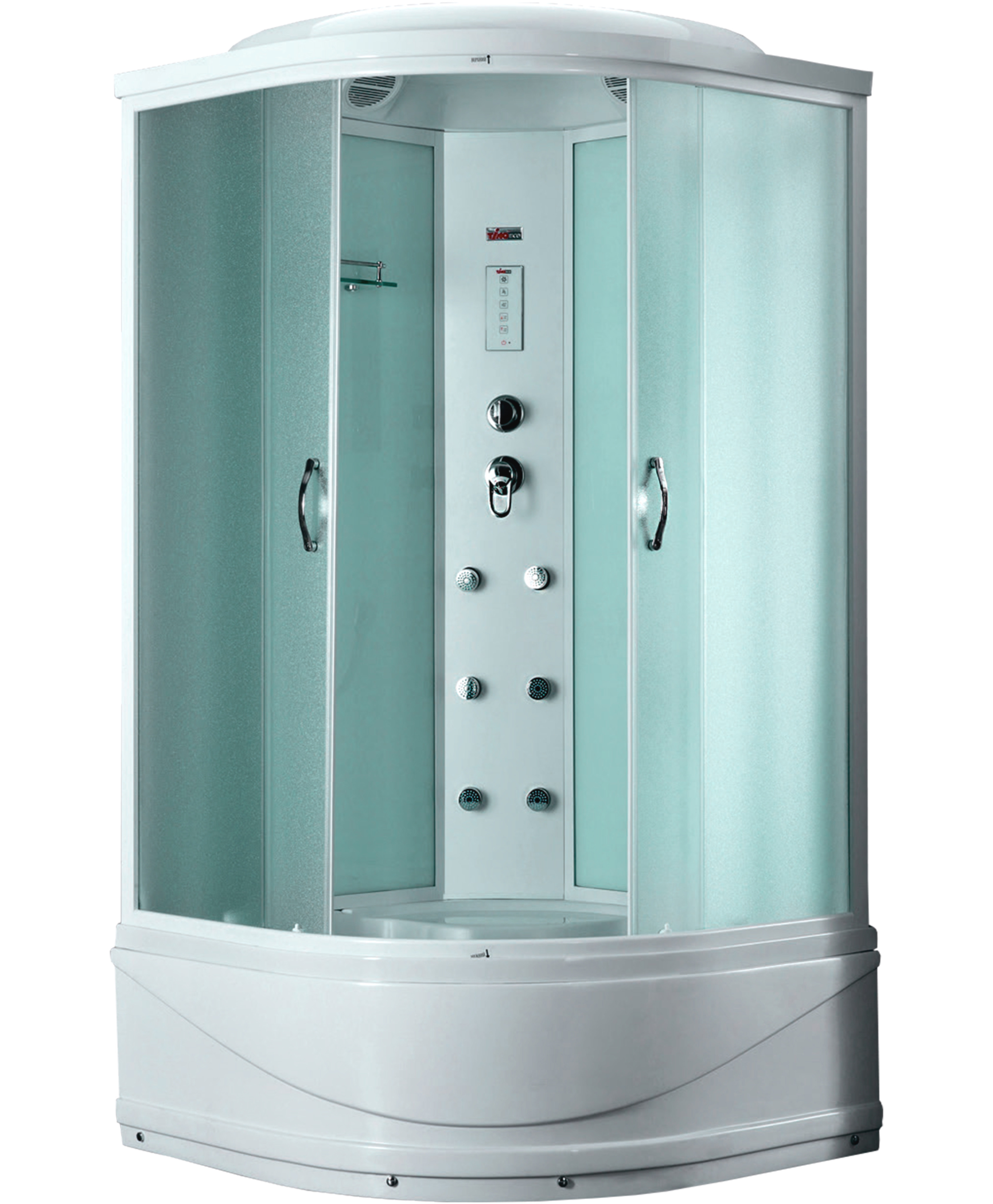 Изображение товара Душевая кабина TIMO ECO 80x80 высокий поддон с гидромассажем