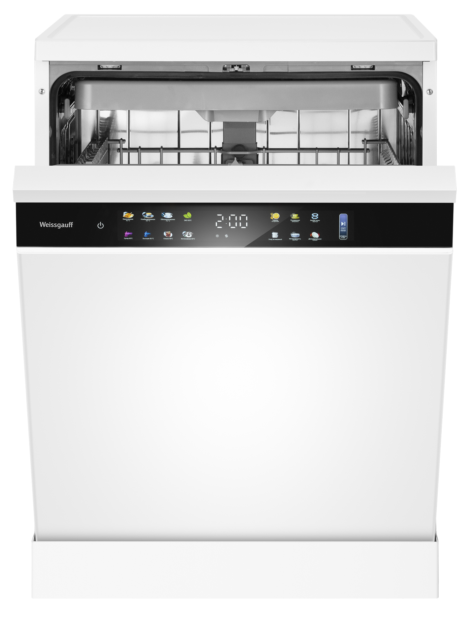 Изображение товара Отдельностоящая посудомоечная машина Weissgauff 436078 59.8 см 8 программ цвет белый