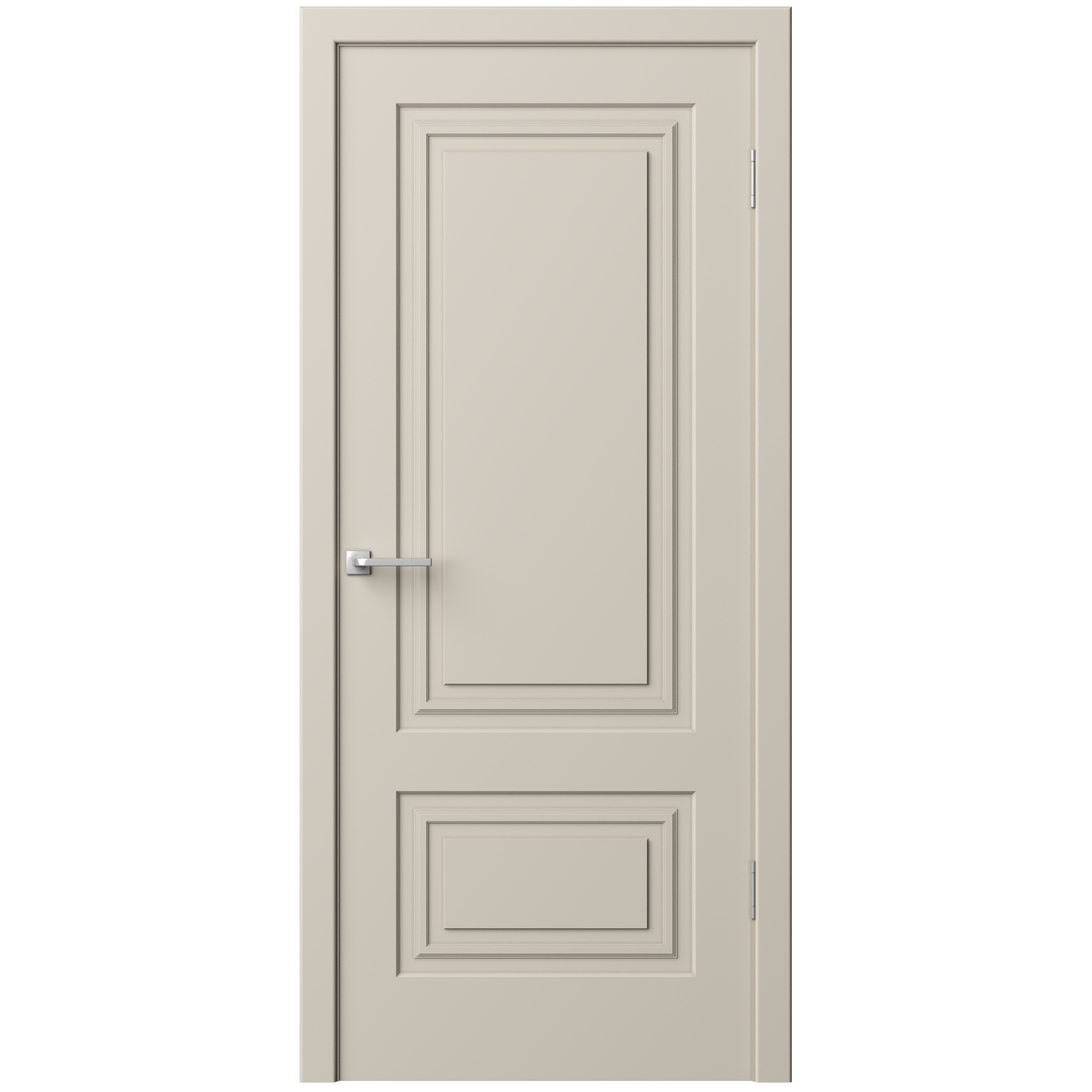 Изображение товара Дверь межкомнатная глухая Комфорт-2 90x210 см эмаль цвет мокко с замком и петлями