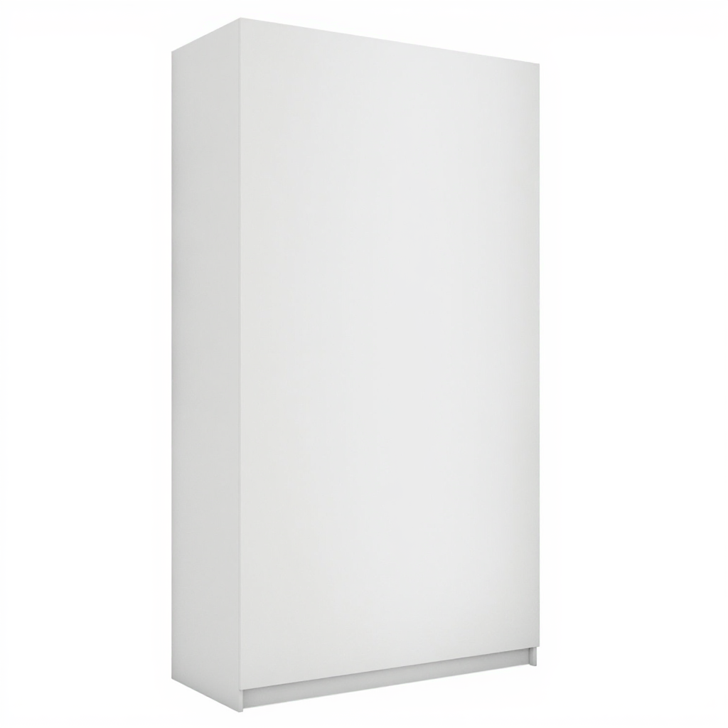 Изображение товара Шкаф распашной ЛДСП белый снег 121x220x52.5 см Мебельная компания е1