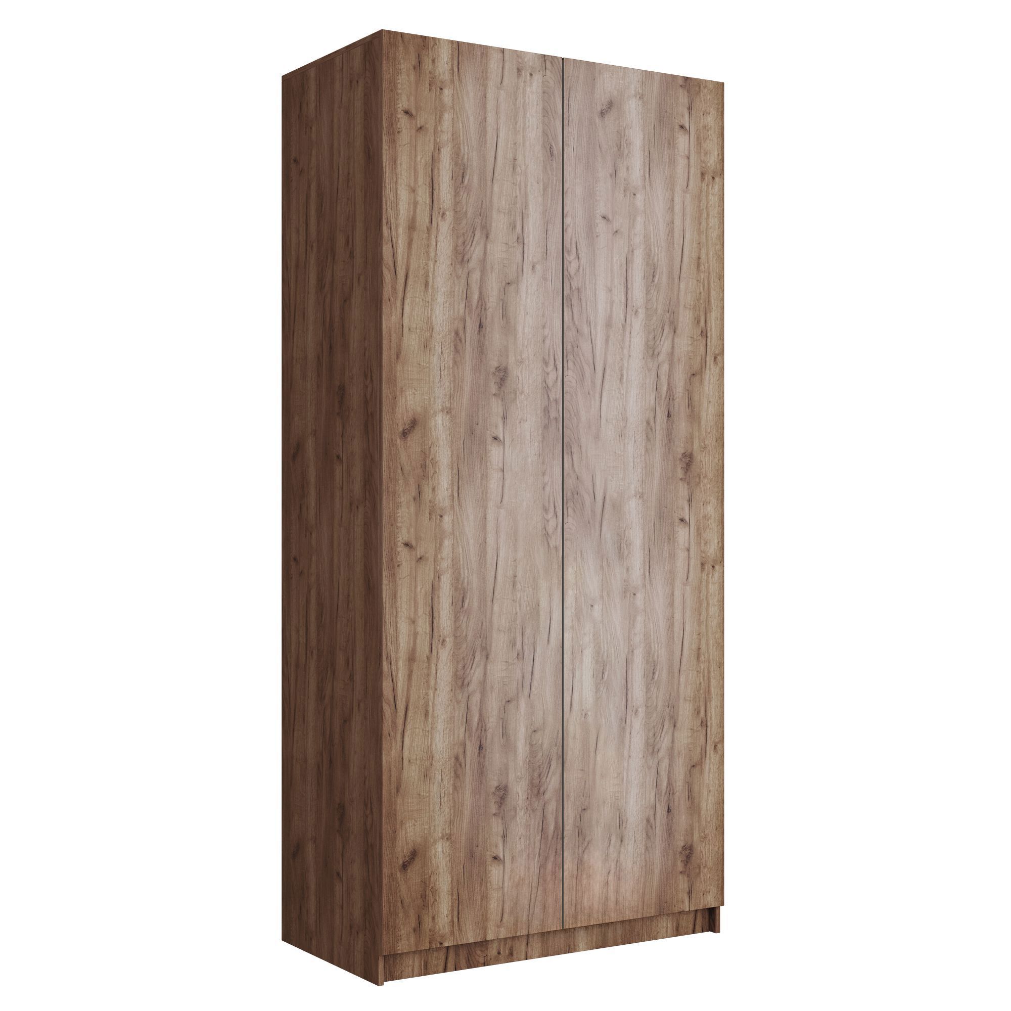 Изображение товара Шкаф распашной из ЛДСП крафт табачный 101x220x52.5 см Мебельная компания е1