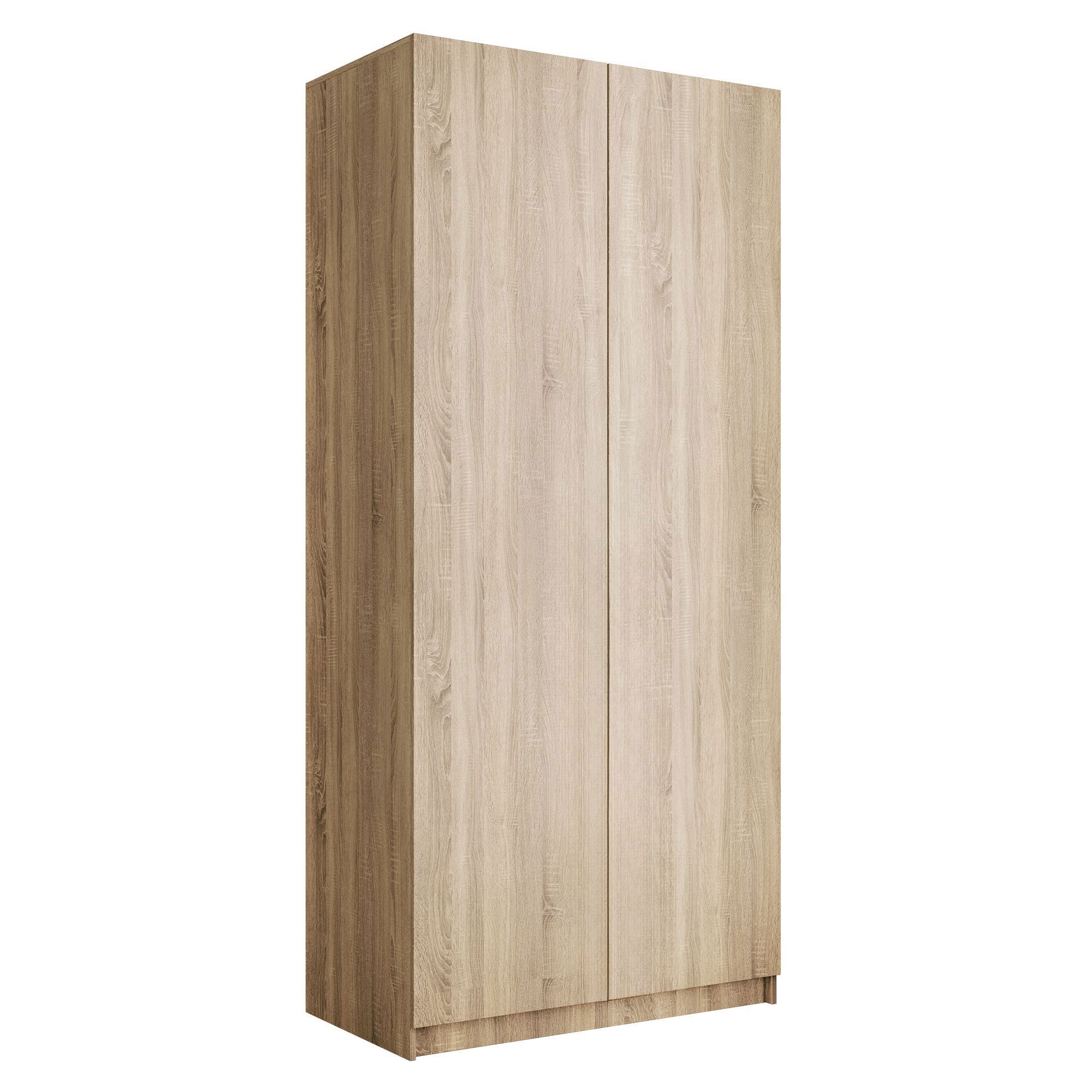 Изображение товара Шкаф распашной Мебельная компания е1 LCK_SH_M1_1000_S 101x220x52.5 см ЛДСП цвет сонома