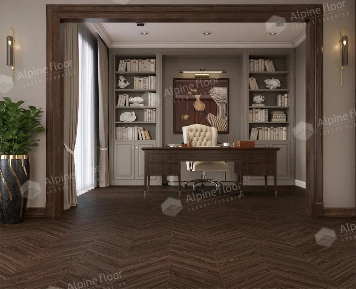 Изображение товара Ламинат Alpine Floor Chevron Art Орех Гранд Каньон 12 мм 34 класс влагостойкий