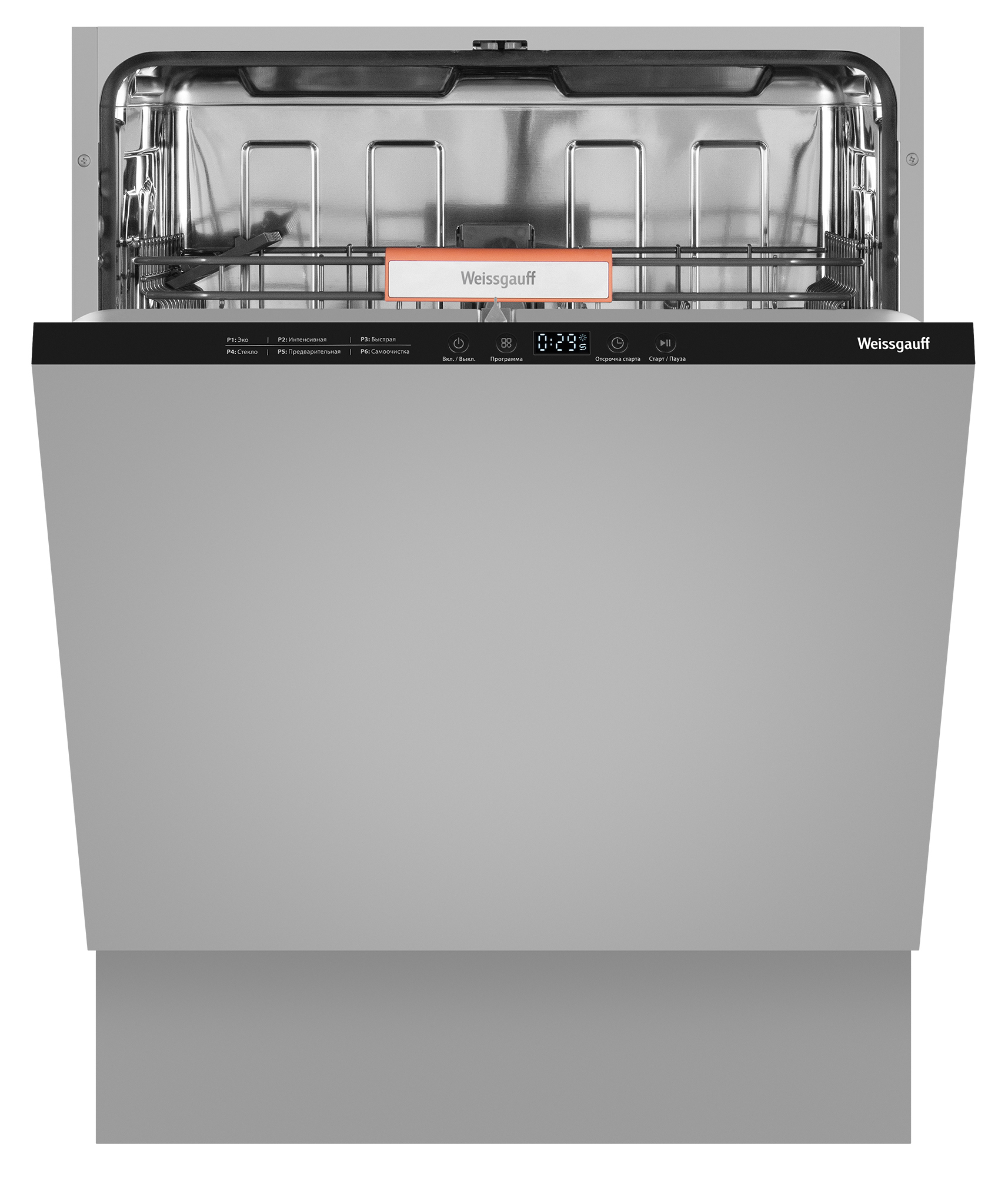 Изображение товара Встраиваемая посудомоечная машина Weissgauff 6026 Infolight 12 комплектов 6 программ