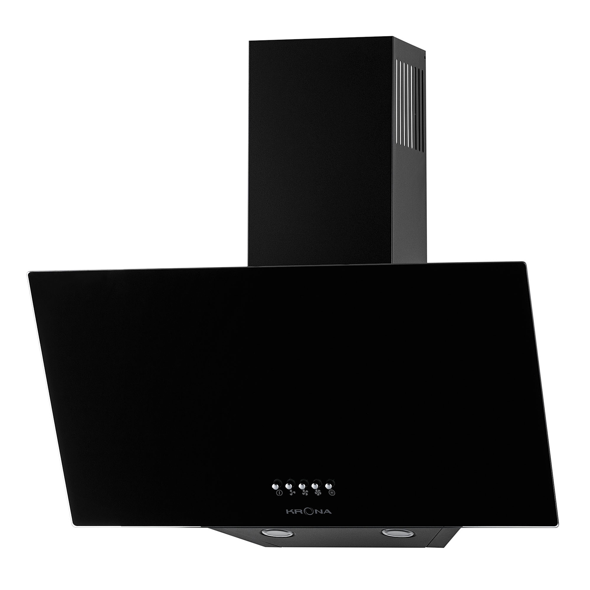 Изображение товара Вытяжка Krona HELGA 600 черная с энергосберегающим LED освещением и стеклянной панелью