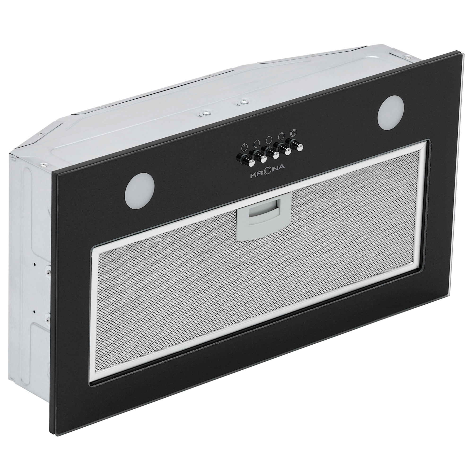 Изображение товара Вытяжка Krona ELISA 600 GLASS BLACK PB 53 см цвет черный