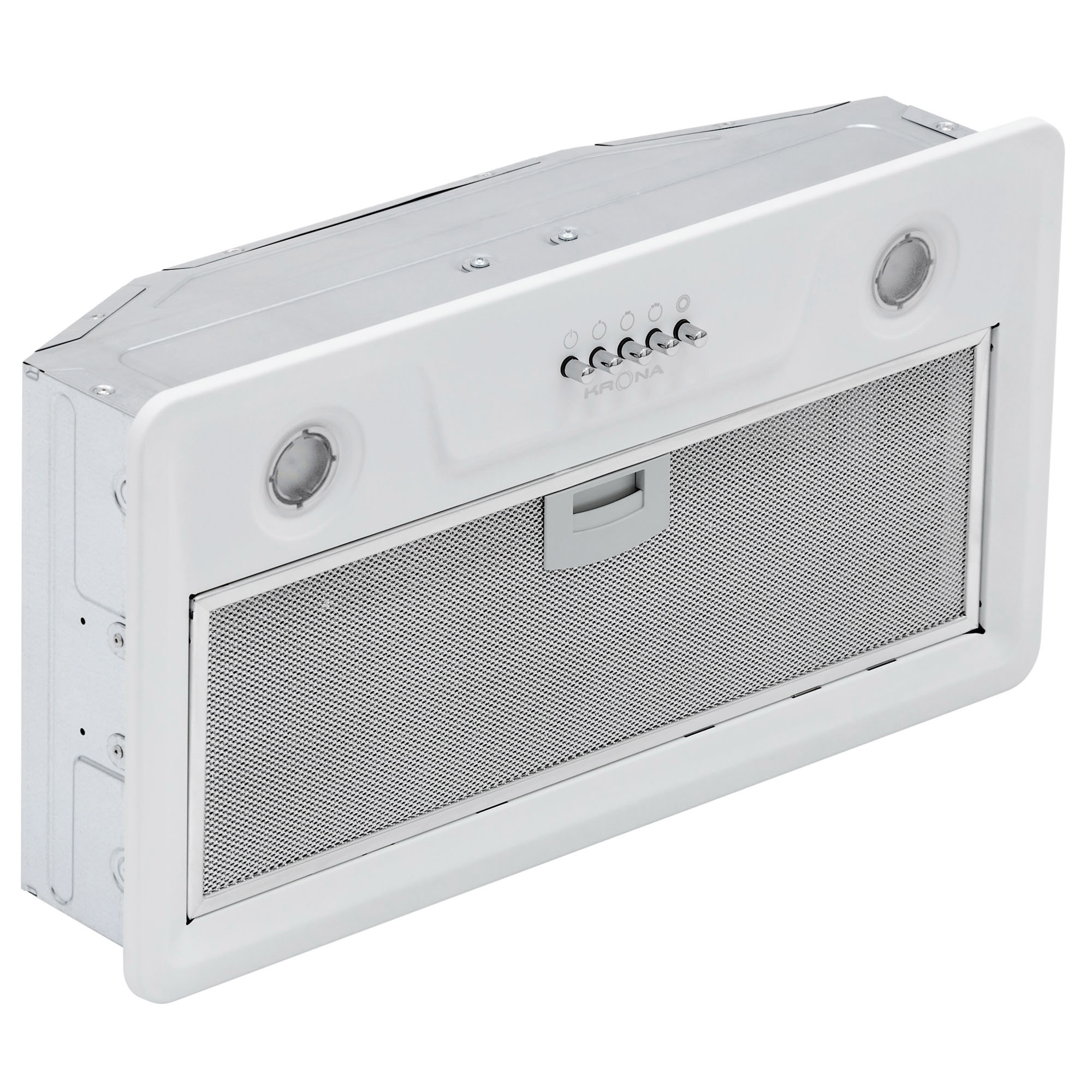 Изображение товара Вытяжка Krona ELISA 600 WHITE PB встроенная с LED освещением и мощностью 650 м³/ч