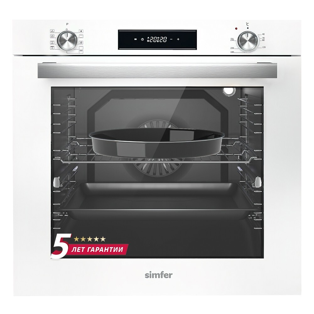 Изображение товара Электрический встраиваемый духовой шкаф Simfer B6EC69070 80л гриль конвекция