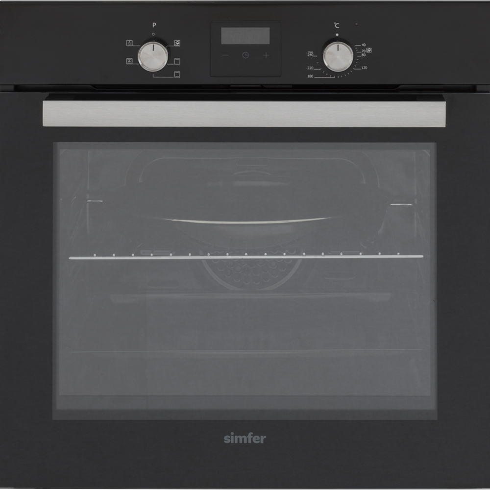 Изображение товара Электрический духовой шкаф SIMFER B6EB56016 черный 58л с конвекцией