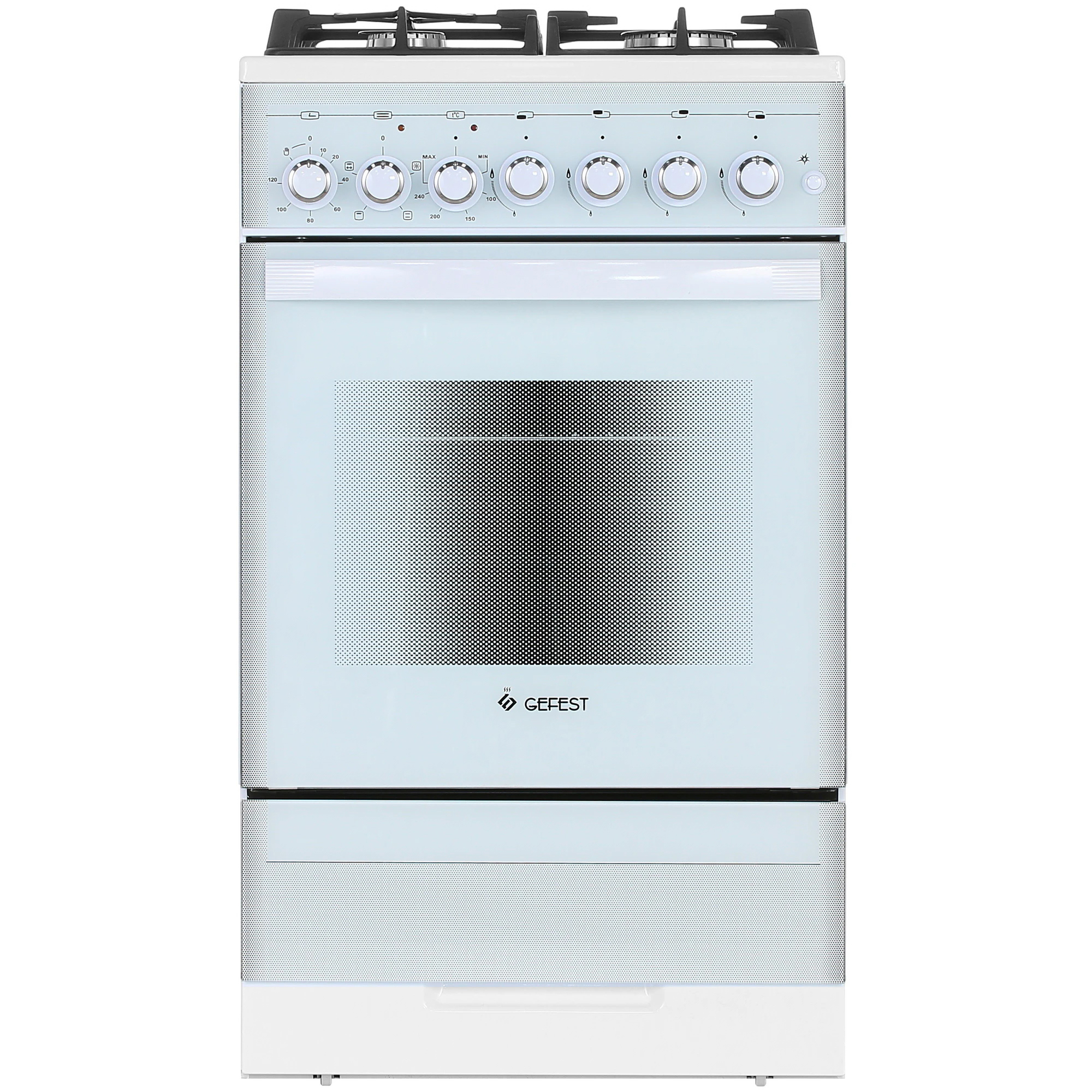 Изображение товара Кухонная плита Gefest 226065 50x85 см белая с газовыми конфорками и духовкой