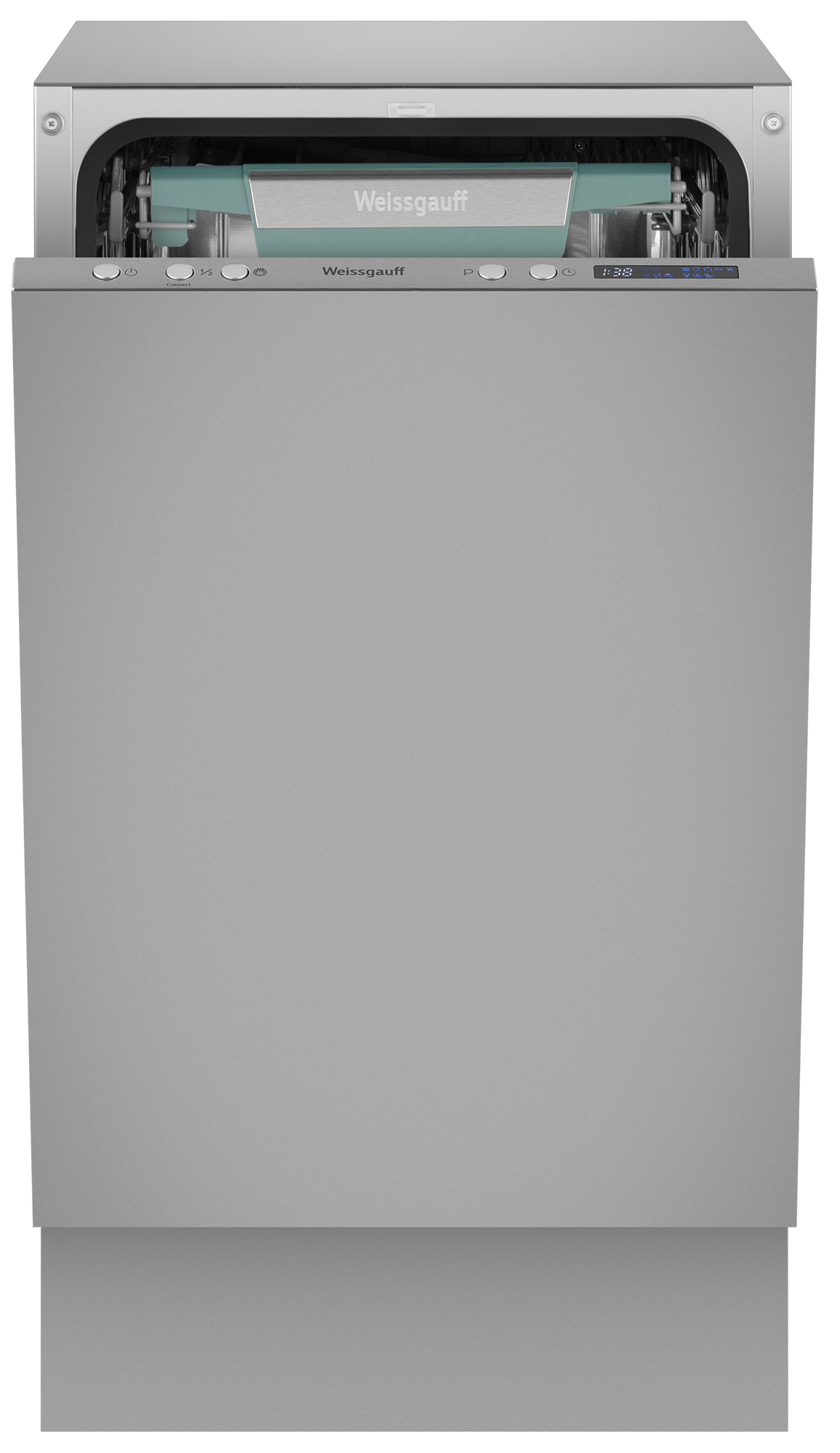 Изображение товара Умная встраиваемая посудомоечная машина с Wi-Fi и лучом на полу Weissgauff BDW 4543 D Wi-Fi