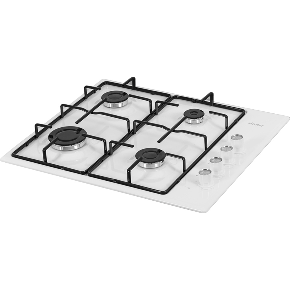 Изображение товара Газовая варочная панель Simfer H60Q40400 60 см 4 конфорки белая
