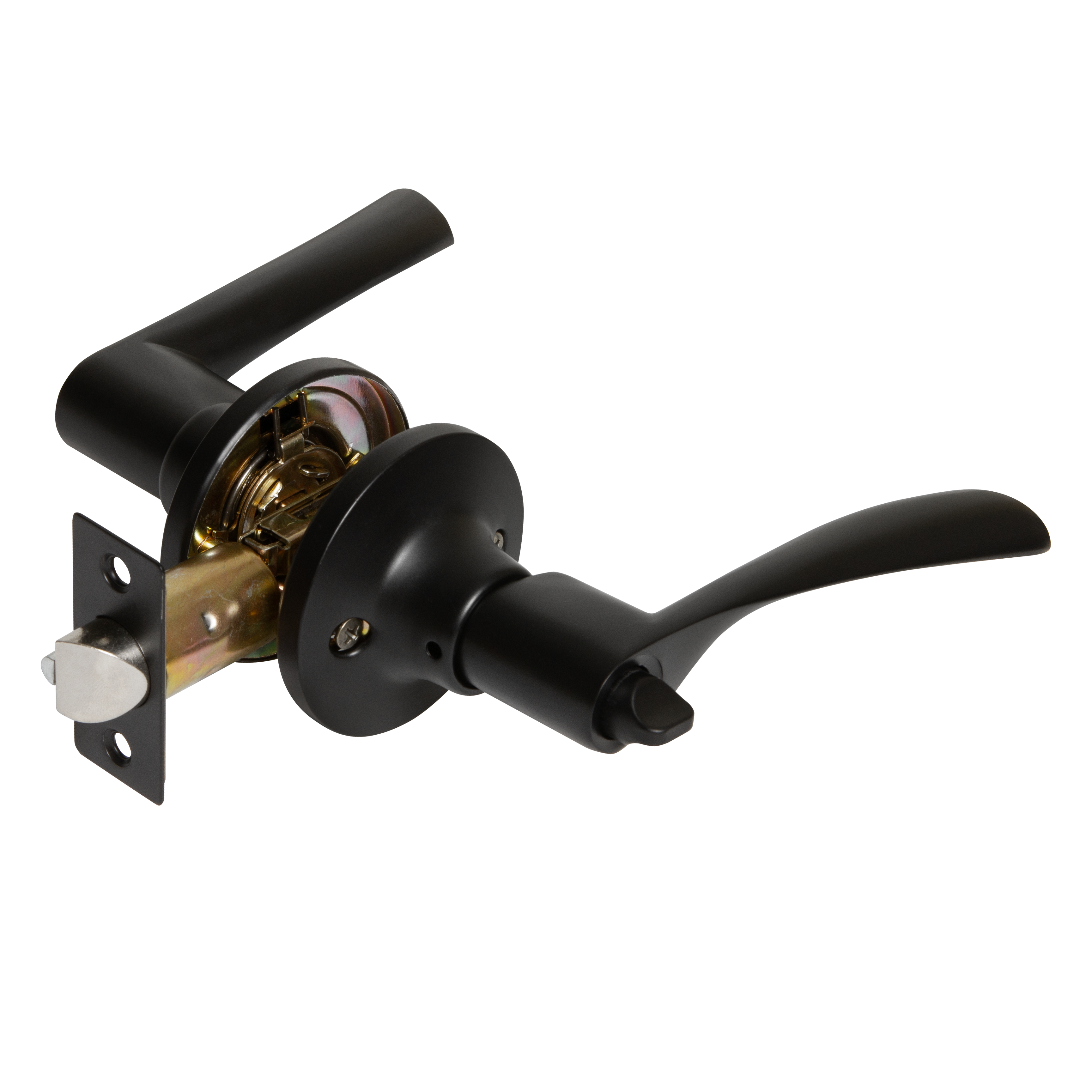 Ручка-защелка фиксатор с ключом цвет черный