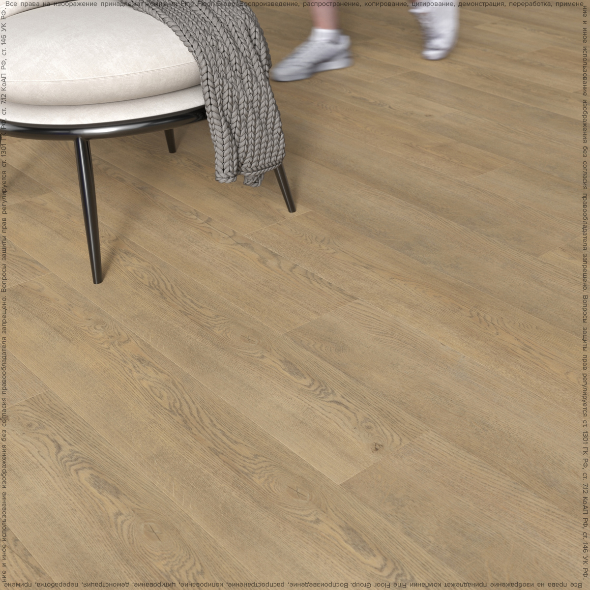 Изображение товара SPC плитка Fine Floor R-Line Дуб Тикьян Класс 33 толщина 4.5мм 1.786 м²