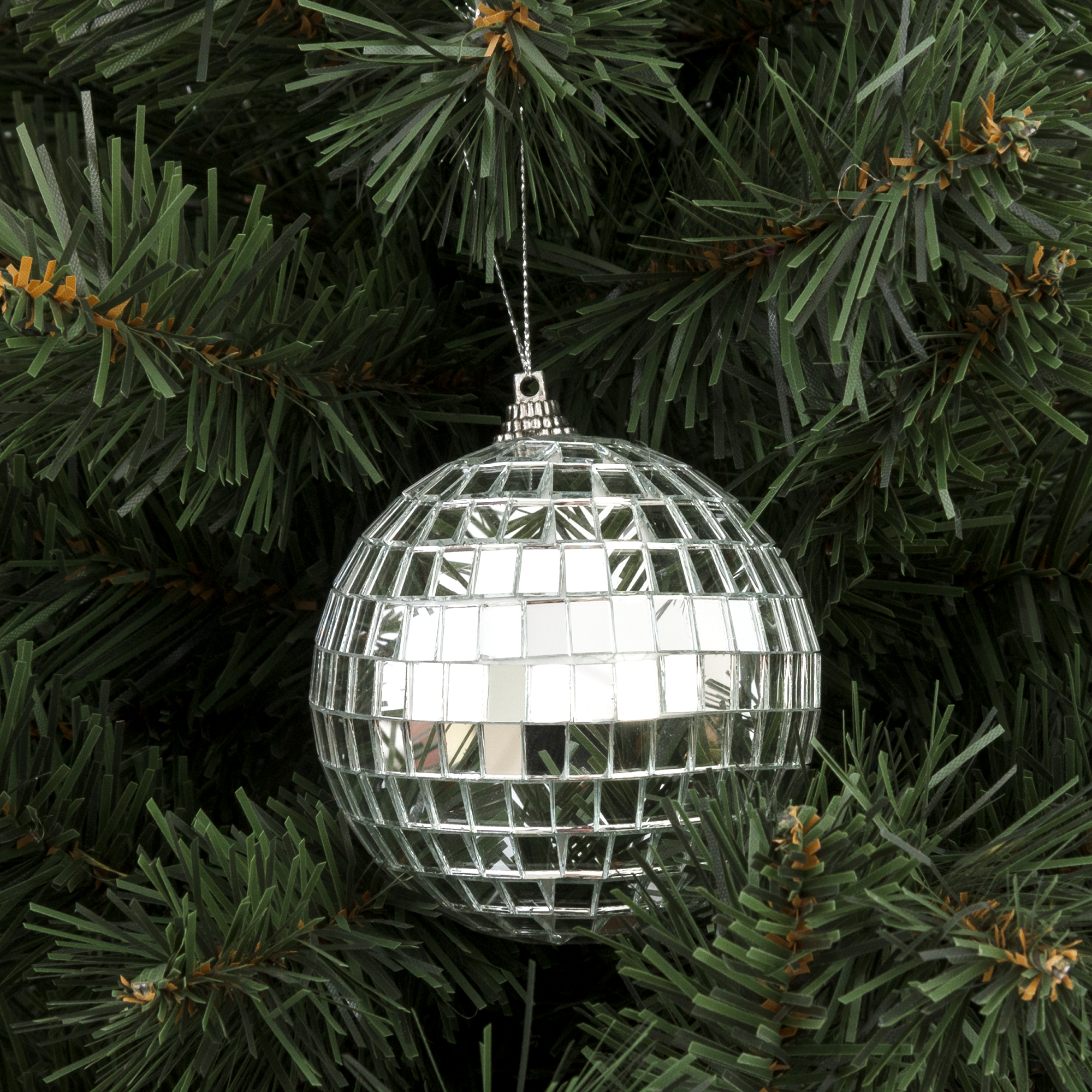 Изображение товара Шар елочный KREAFORTA зеркальный ø12 см серый