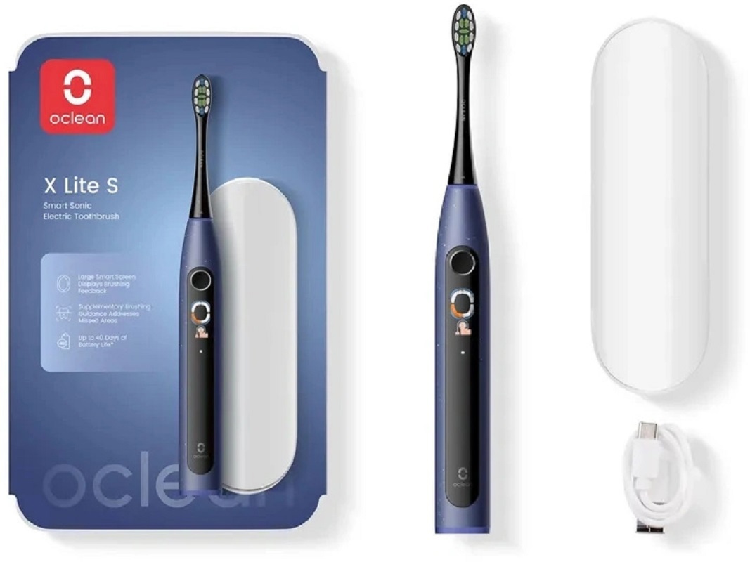 Изображение товара Зубная щетка электрическая Oclean X Lite S N1801 синий Изображение товара Зубная щетка электрическая Oclean X Lite S N1801 синий