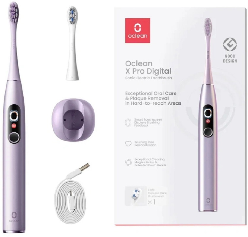 Изображение товара Зубная щетка электрическая Oclean X Pro Digital Y2076 фиолетовый