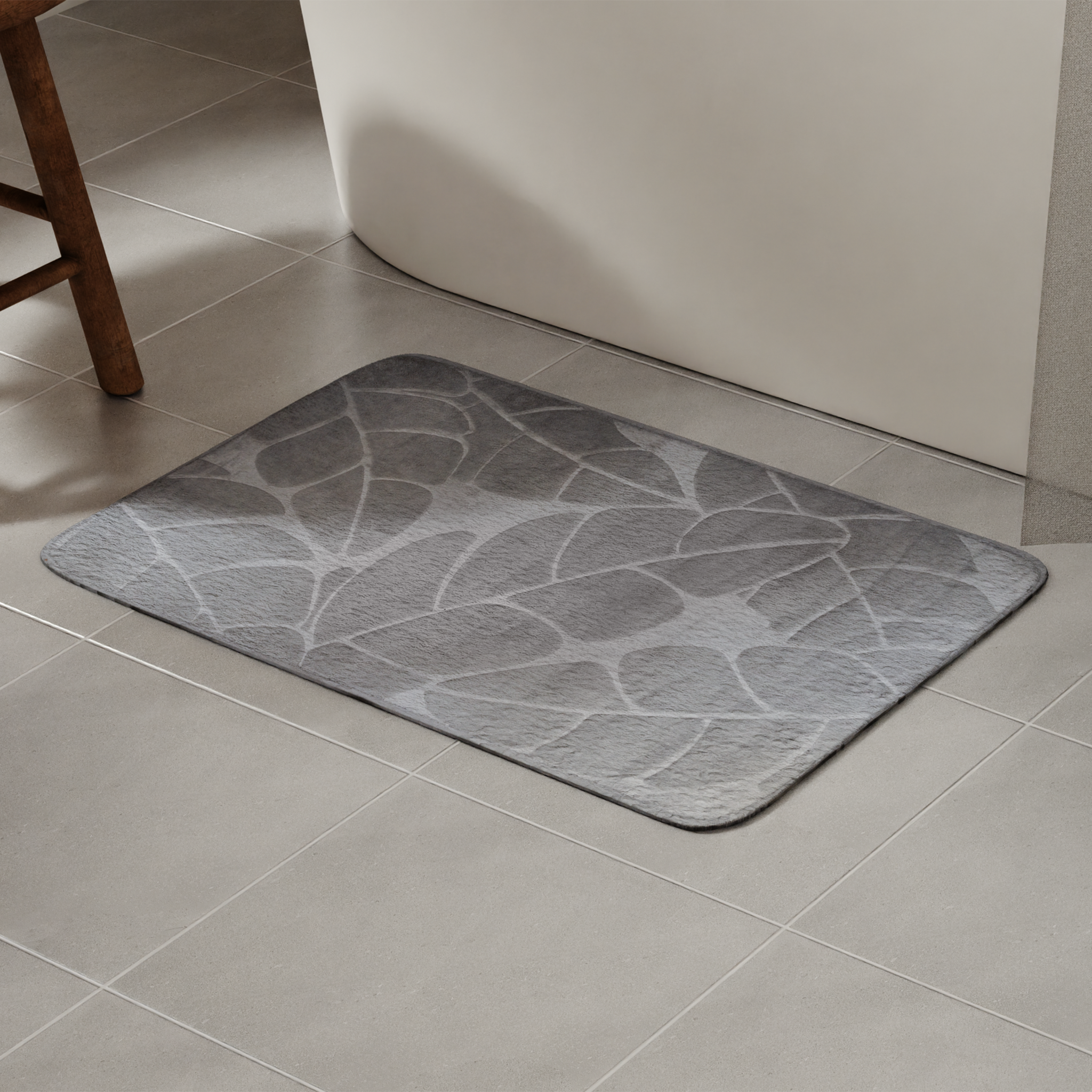 Изображение товара Коврик для ванной Vidage Тропик 50x80 см светло-серый