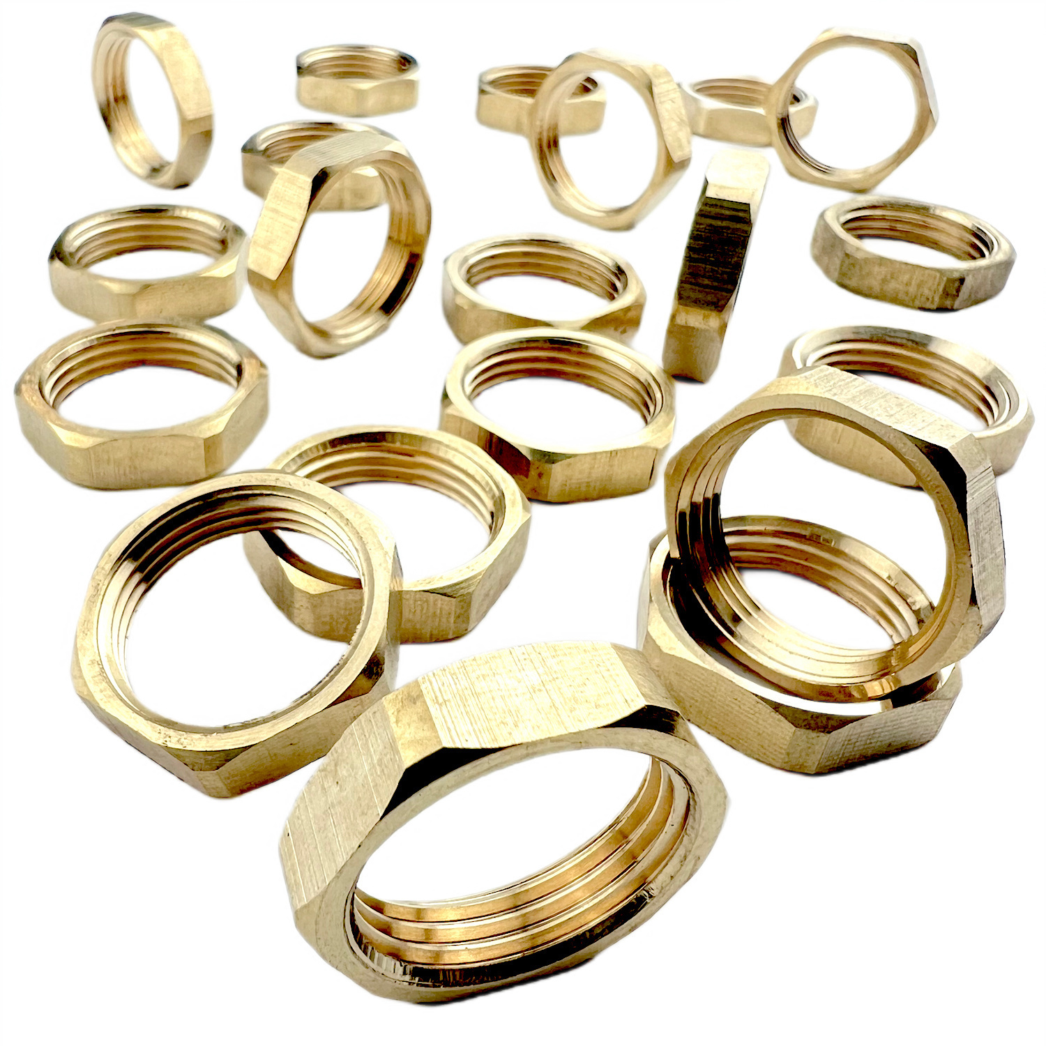 Изображение товара Контргайка латунная ВР 3/4 x 3/4 для систем водоснабжения, 20 шт