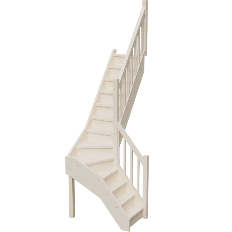 Изображение товара Лестница STAIRS-LTR ЛЕС-ГПУ23: поворот направо, 13 ступеней, древесина Изображение товара Лестница STAIRS-LTR ЛЕС-ГПУ23: поворот направо, 13 ступеней, древесина