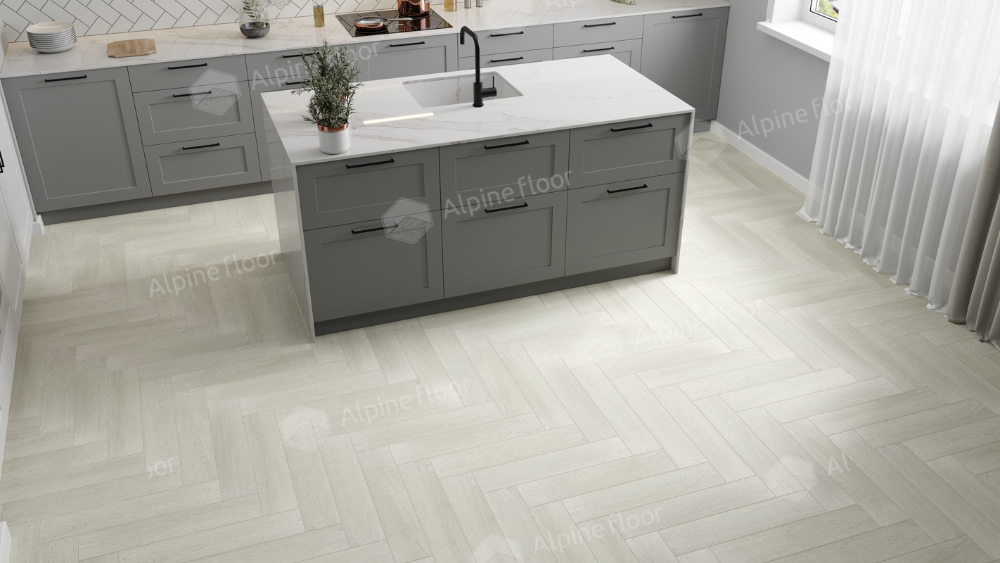 Изображение товара SPC плитка ECO 13-6 Зимний Лес 43 класс, водостойкий ламинат, 4 мм, 1.95 м²