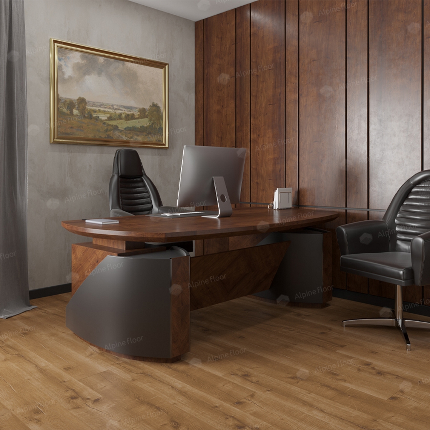 Изображение товара Кварц-виниловый ламинат SPC Alpine Floor Real Wood ECO Дуб Royal 6 мм 1220х183 мм 43 класс