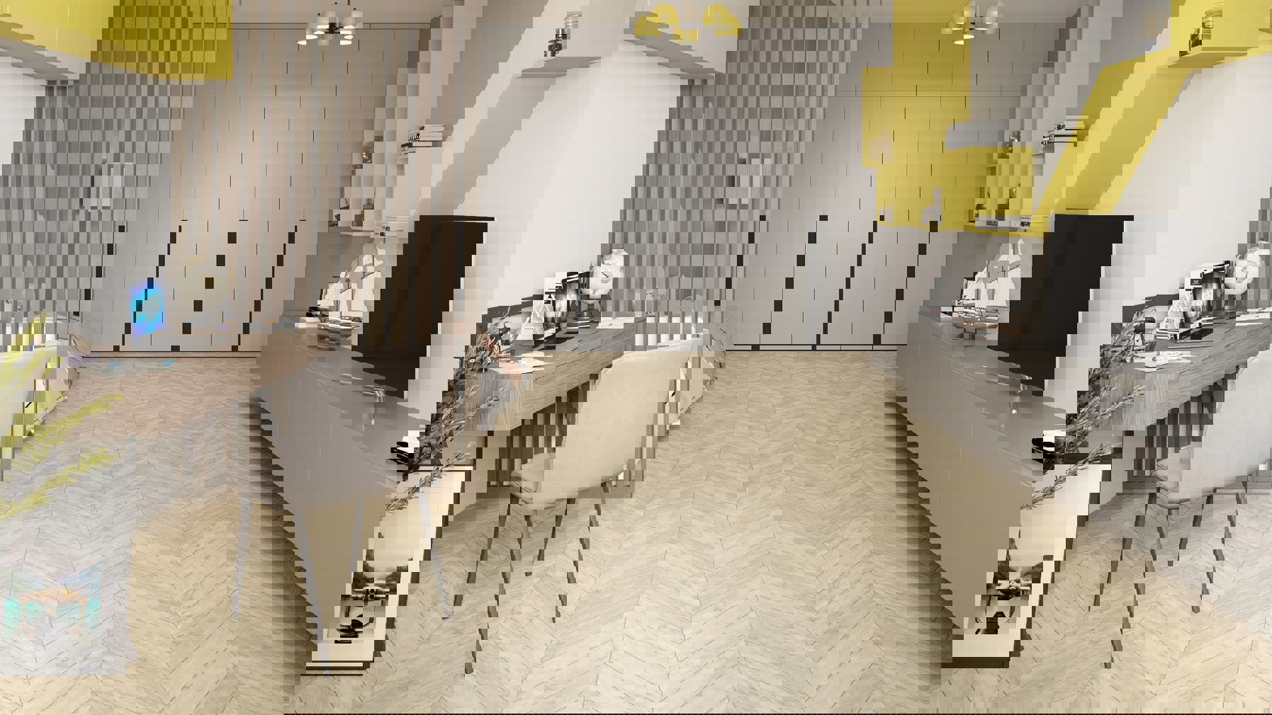 Изображение товара SPC плитка Alpine Floor Chevron Alpine Сонома 43 класс толщина 5 мм 1.676 м², цена за упаковку