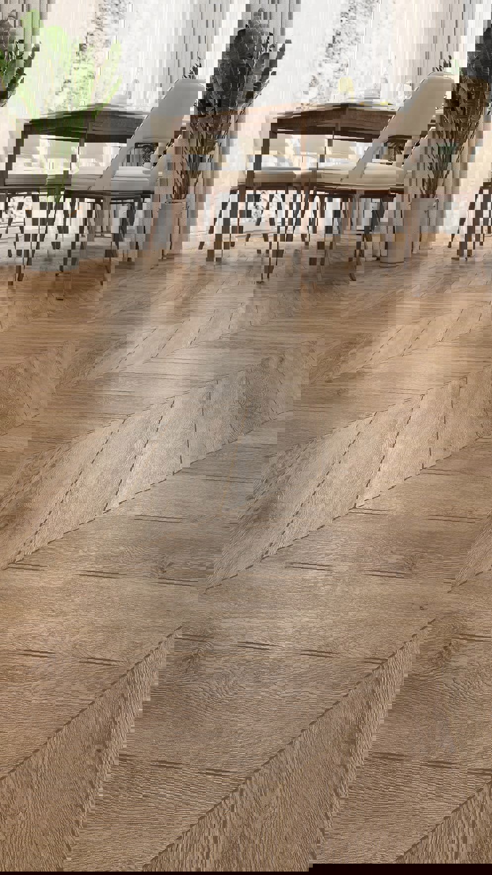 Изображение товара SPC плитка Alpine Floor Chevron Alpine Гевуина 43 класс толщина 5 мм 1.676 м², цена за упаковку