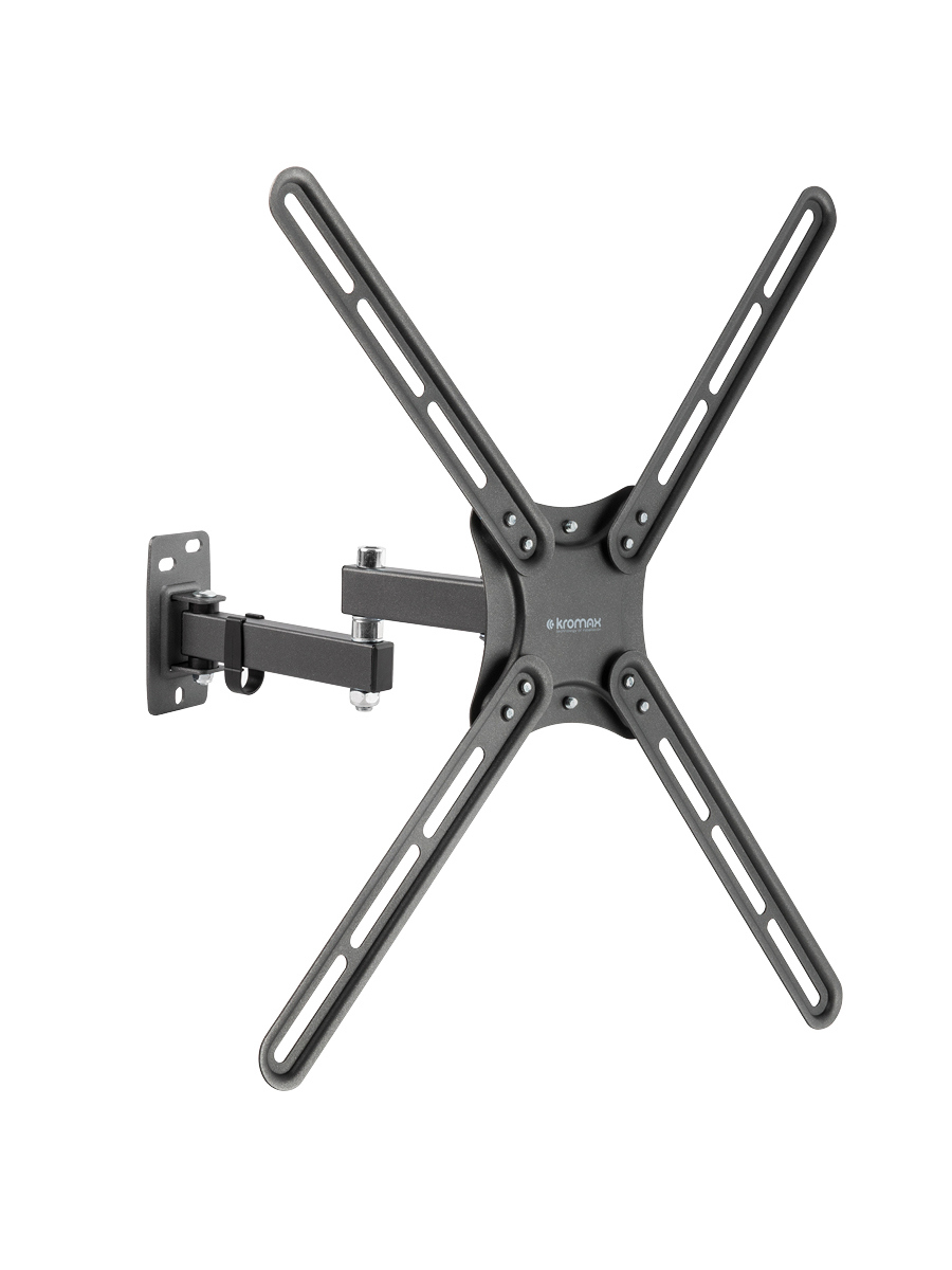 Изображение товара Кронштейн для крепления телевизора Kromax Corbel-7 40x40 см черный наклонно-поворотный