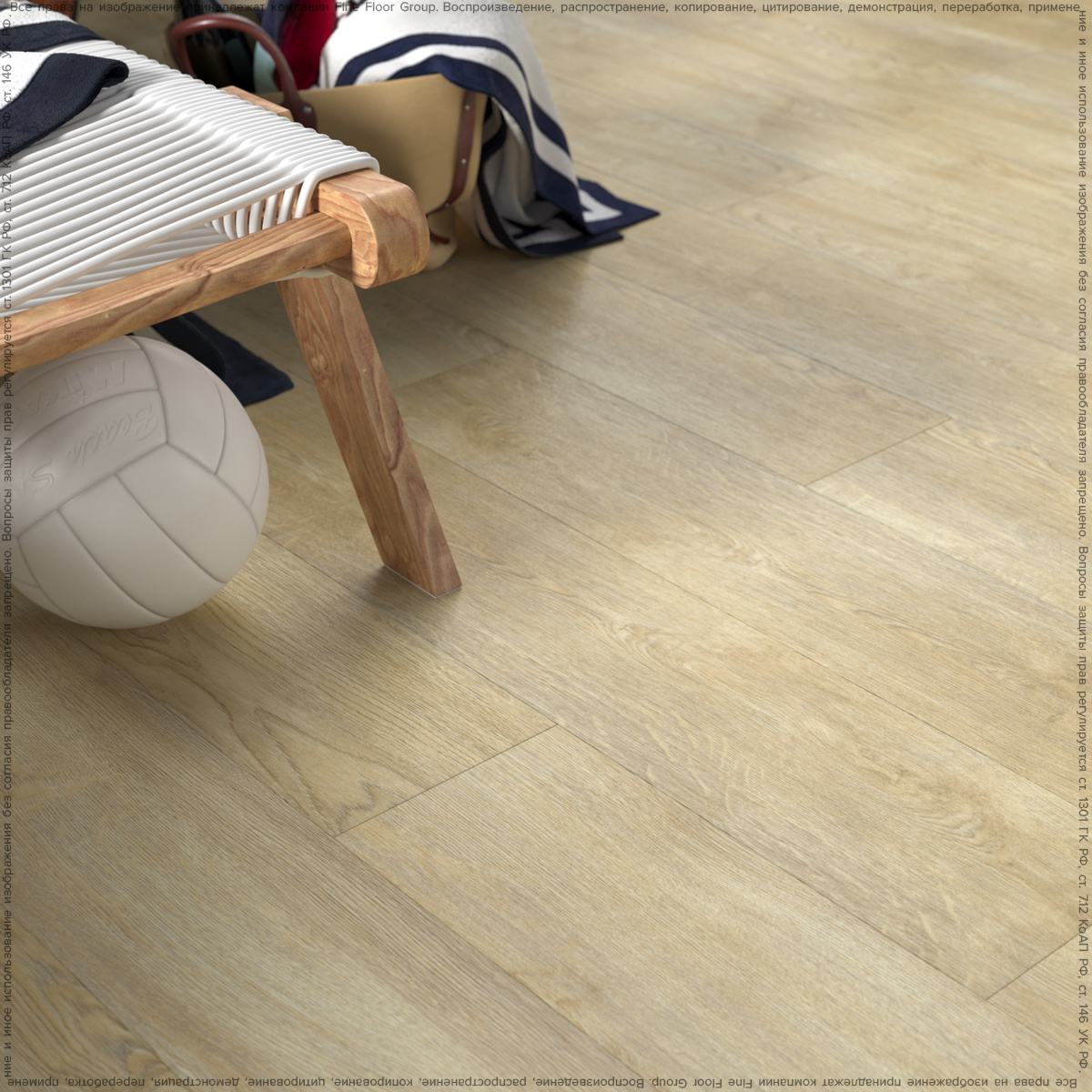 Изображение товара Инженерная кварц-виниловая плитка Fine Floor FF-STRONG Дуб Авива 4 мм 2.49 м²